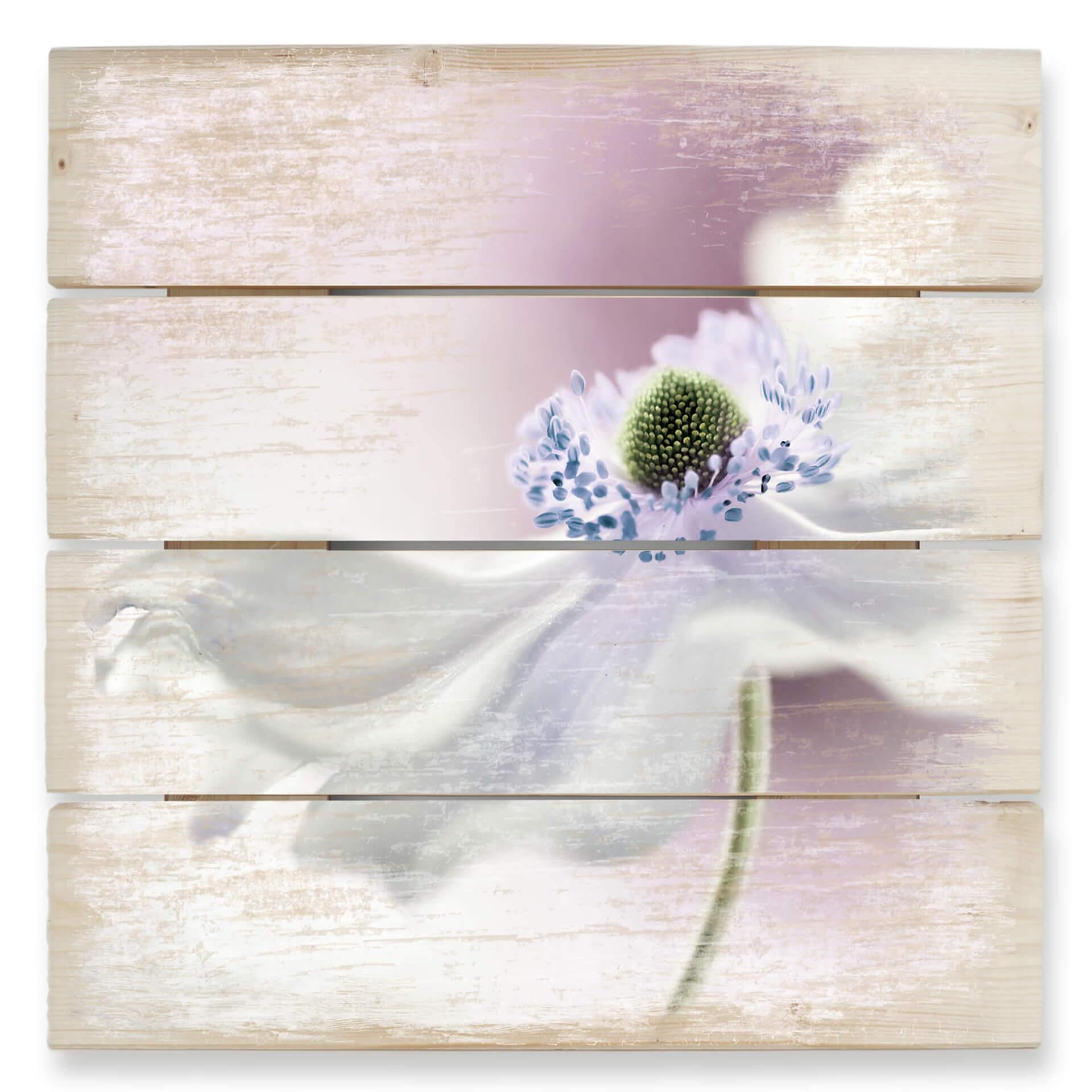 Trätavla från Disher - Anemone Breeze - 40x41,5 cm