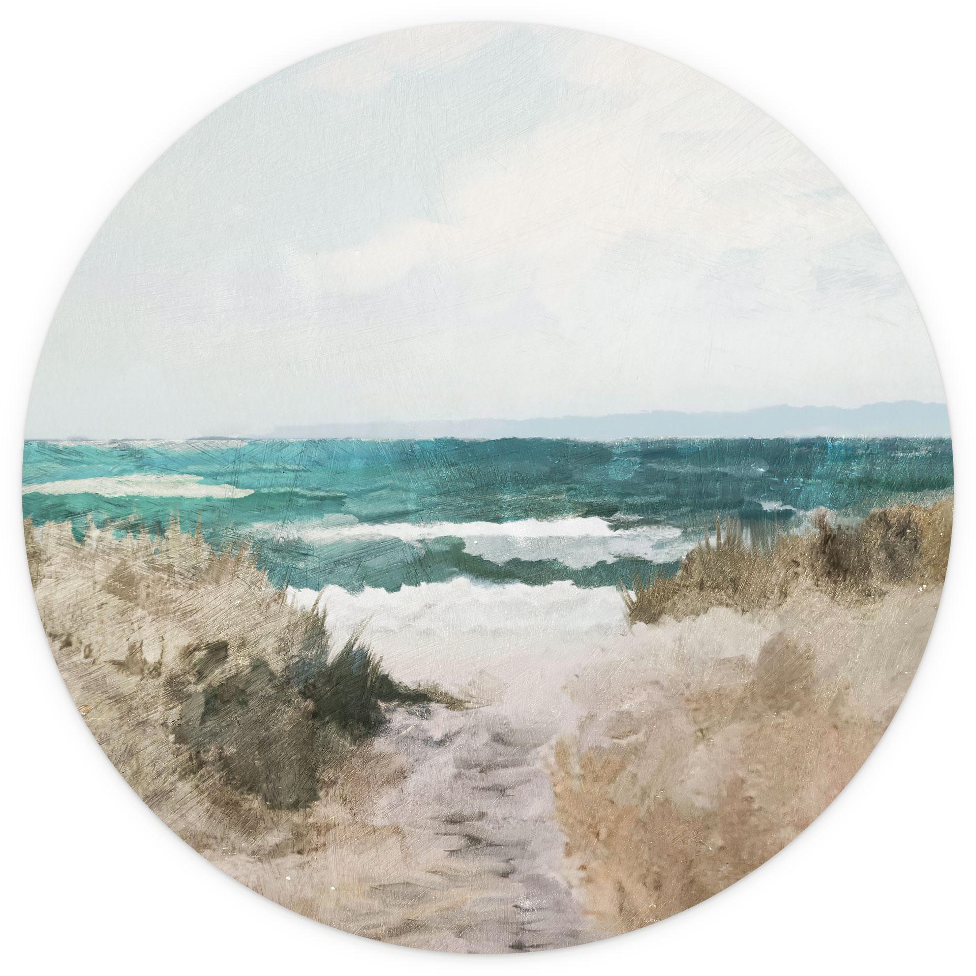 Duinpad naar het strand - Maritiem Fotobehang - Hobday - Rond - vliesbehang/zelfklevend vliesbehang