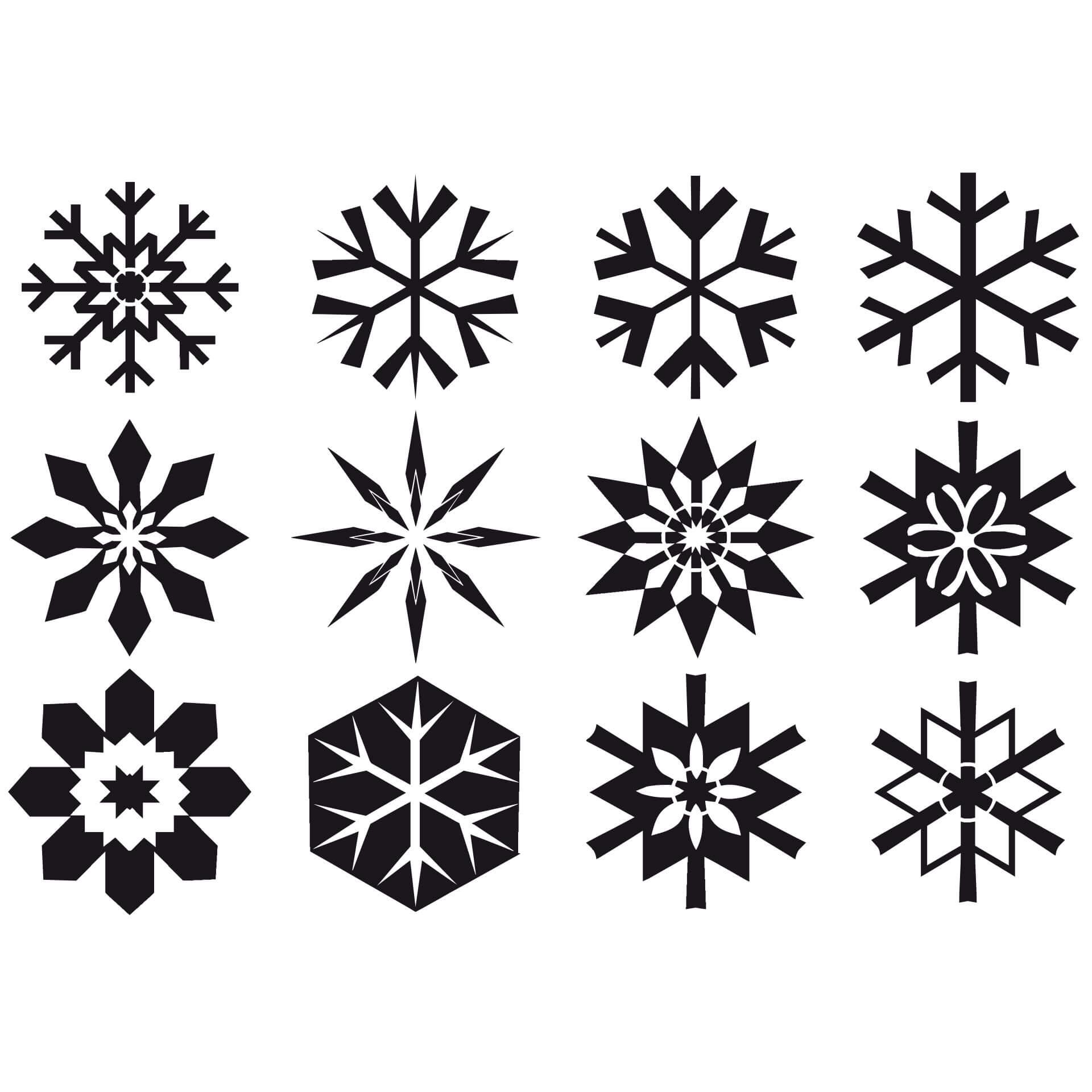 Fensterdekor Schneeflocken