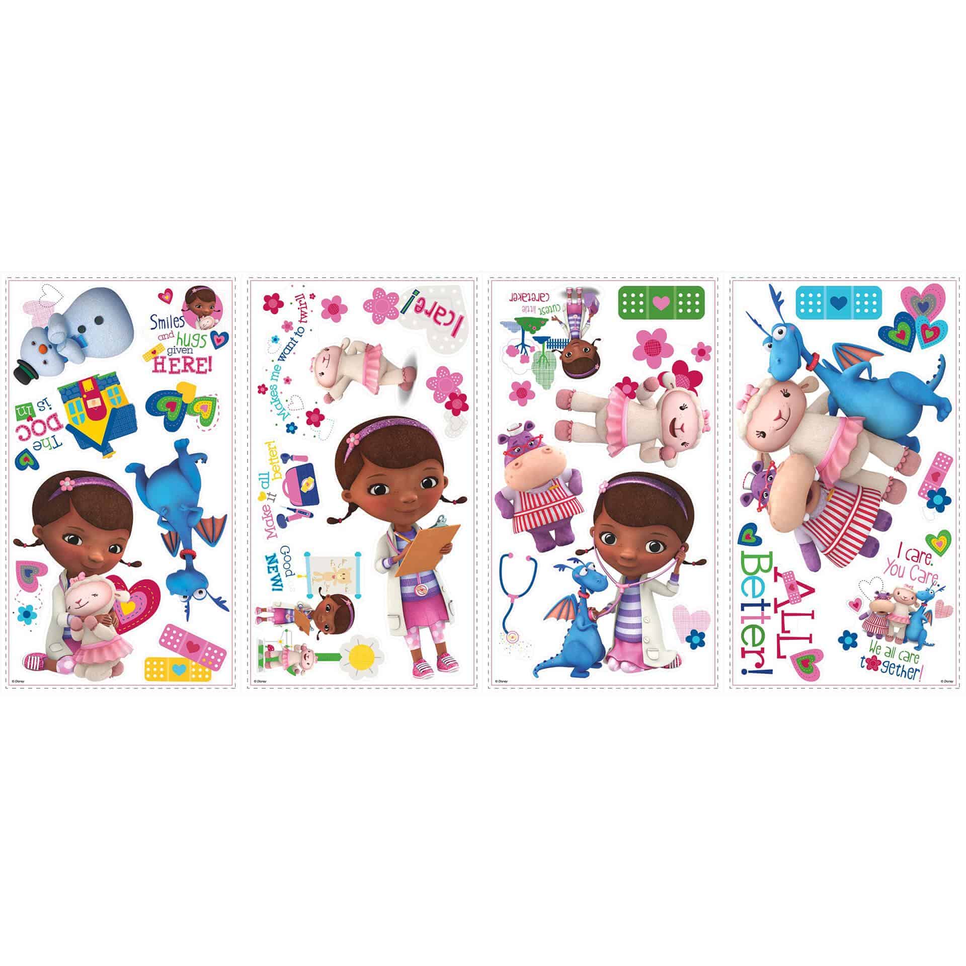 Wandsticker-Set Disney Doc McStuffins und Ihre Freunde