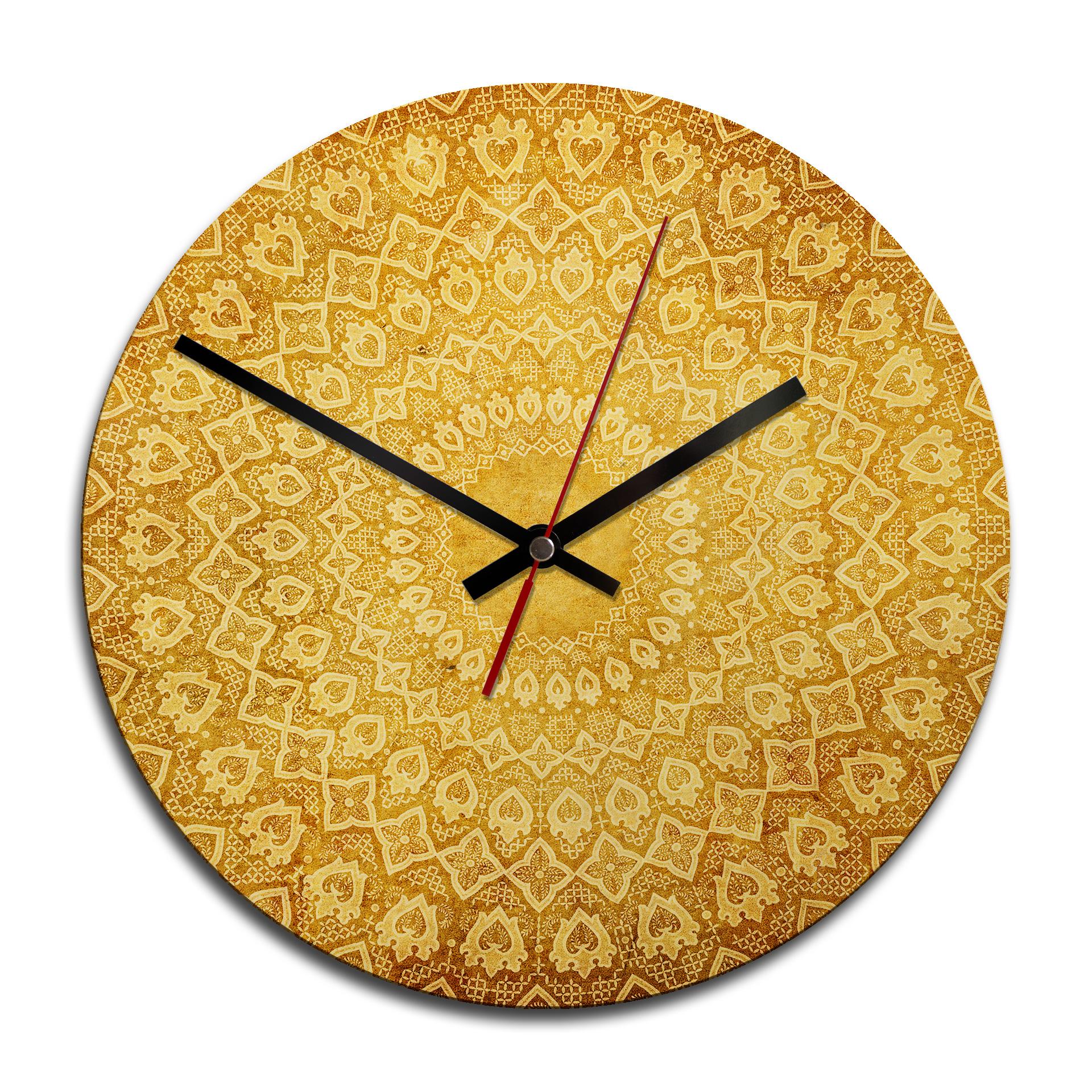Horloge murale en bois - Ornement venant d'Occident