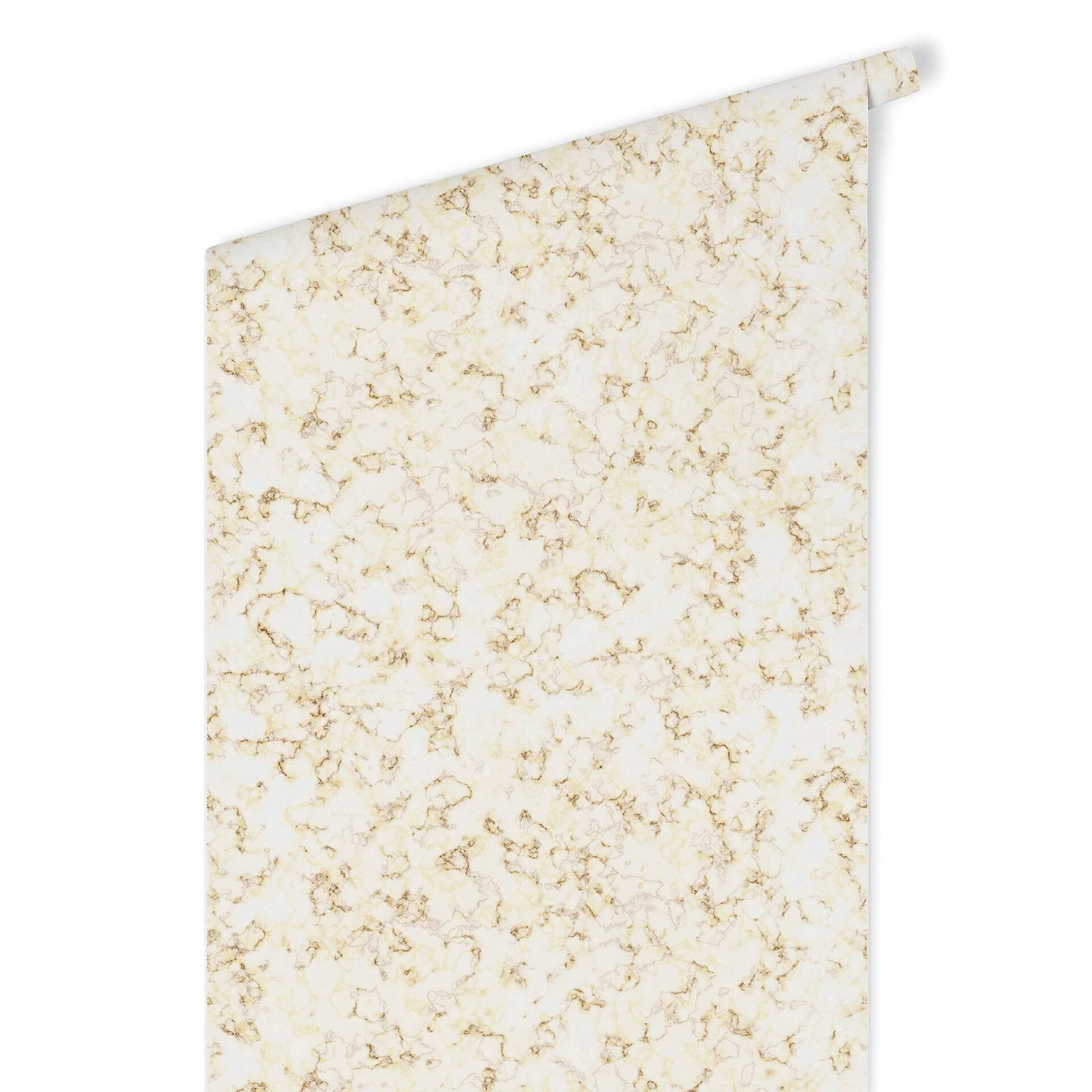 Patroonbehang – Marmer – geel