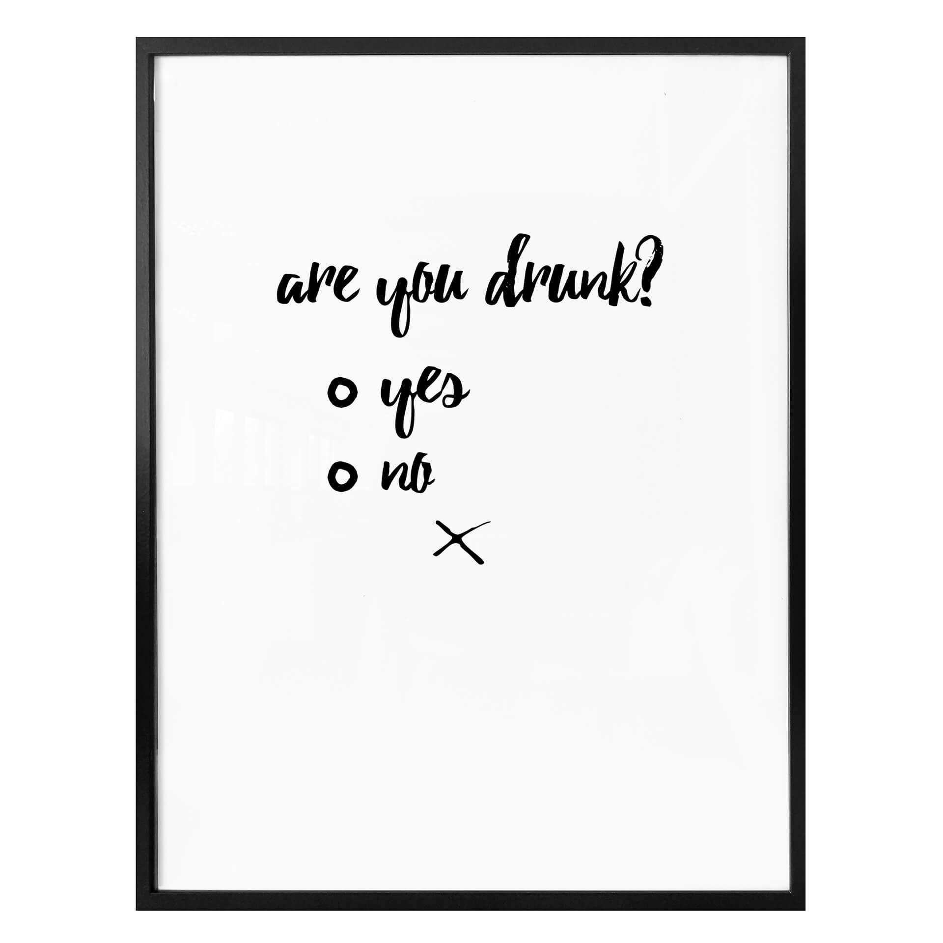Plakat - Are you drunk?