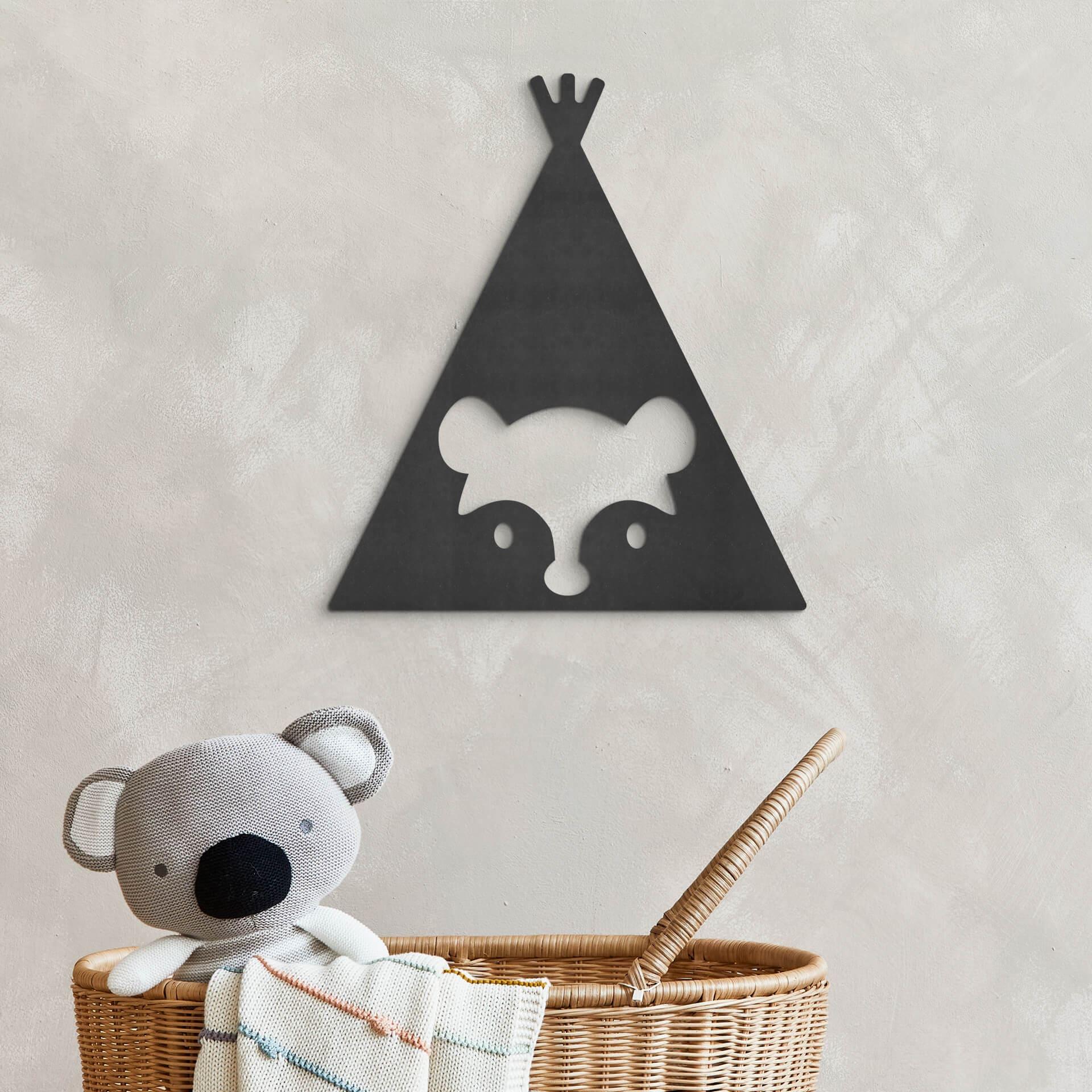 MDF - Decoración en madera - Tipi - Oso