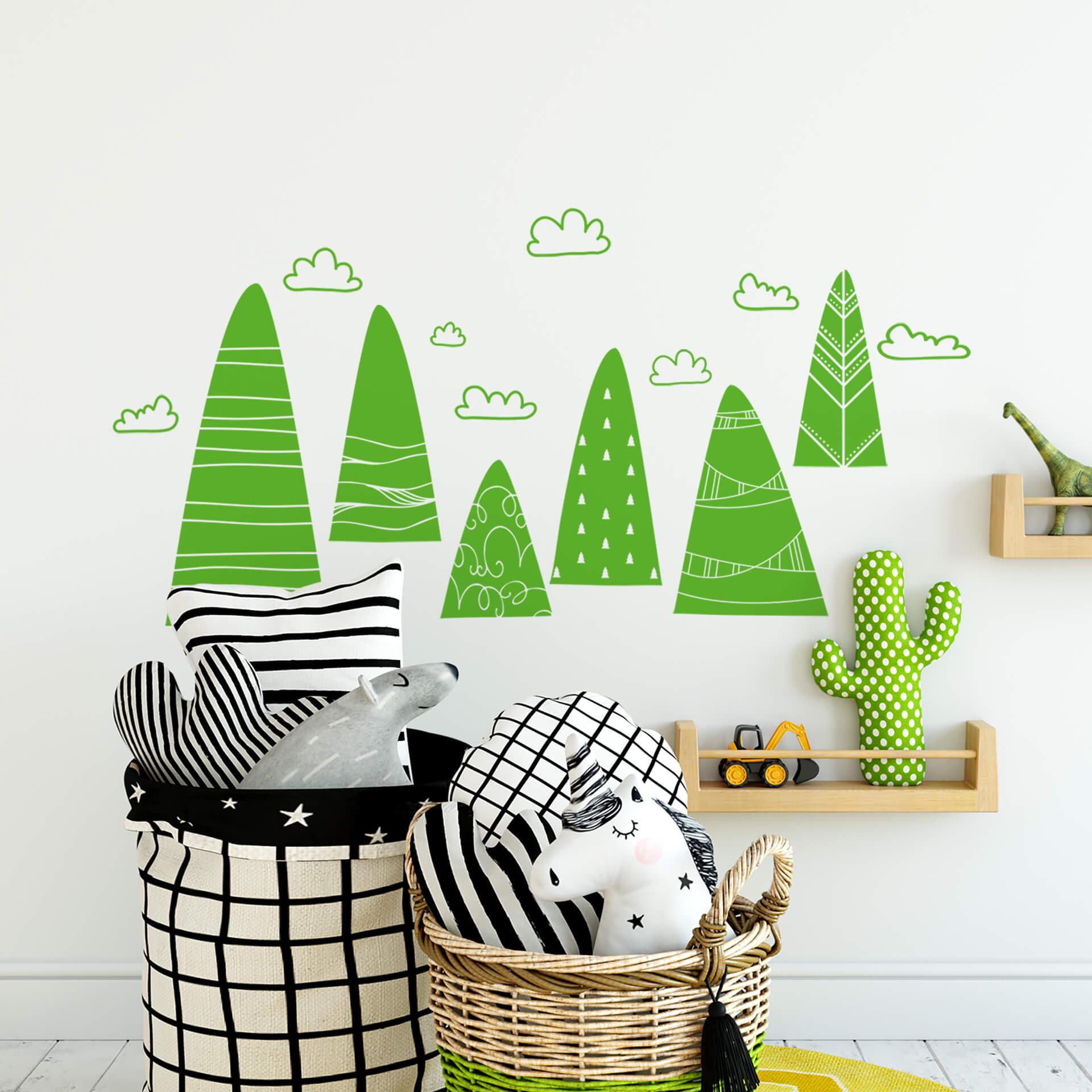 Muursticker set Bergen