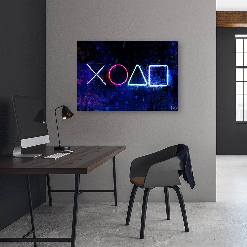 Canvasbillede, controller til spillekonsol