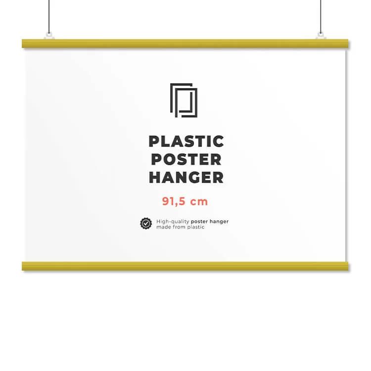 Plakatramme - gul - 91,5 cm