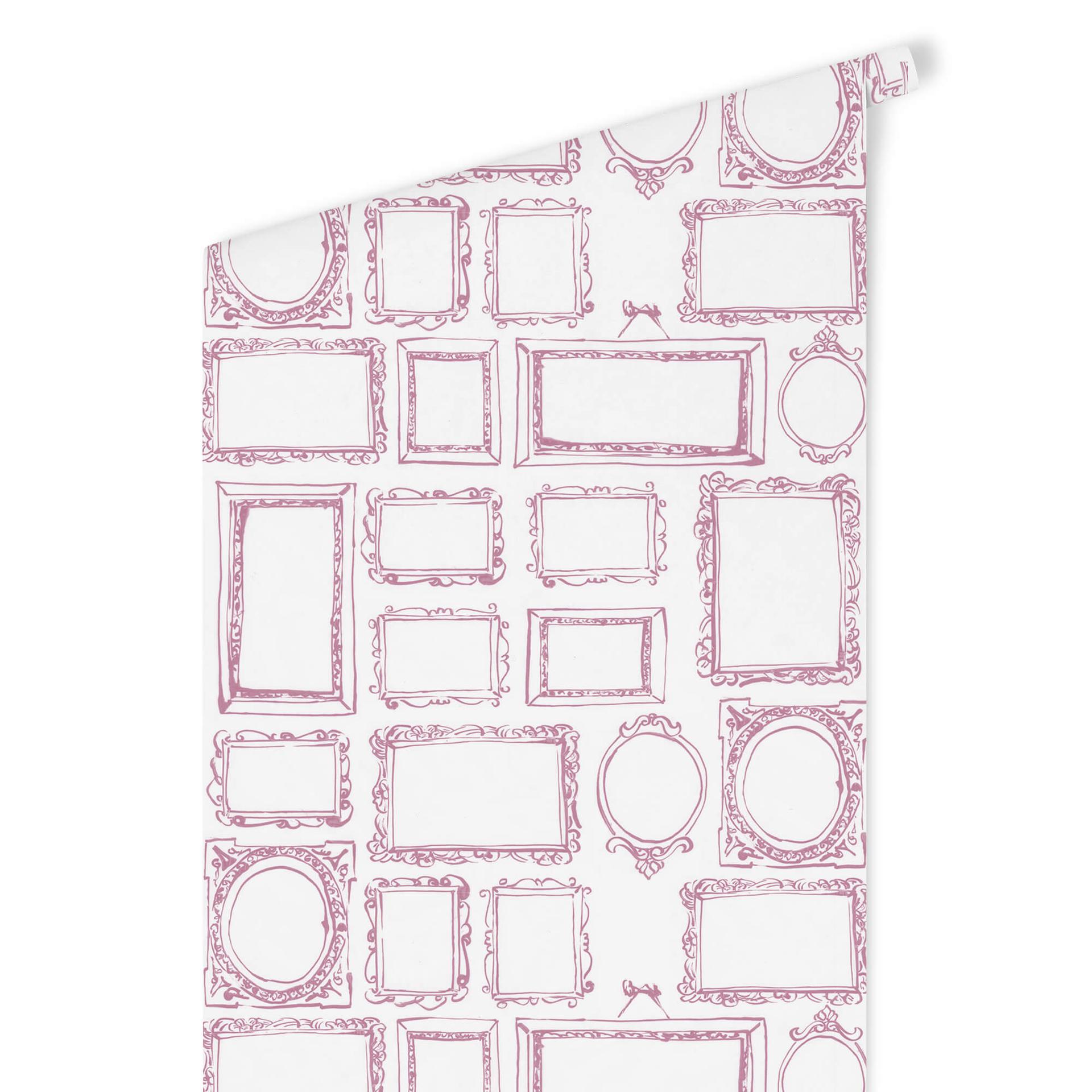 Patroonbehang - Frame your Life - roze