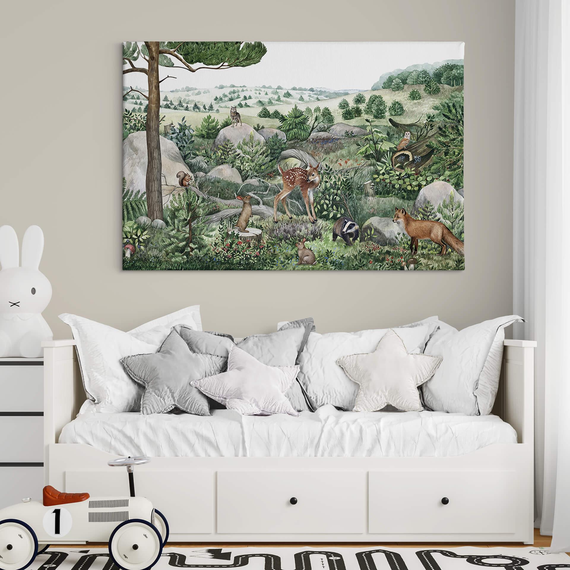 Canvas Kikki Belle - Boswandeling