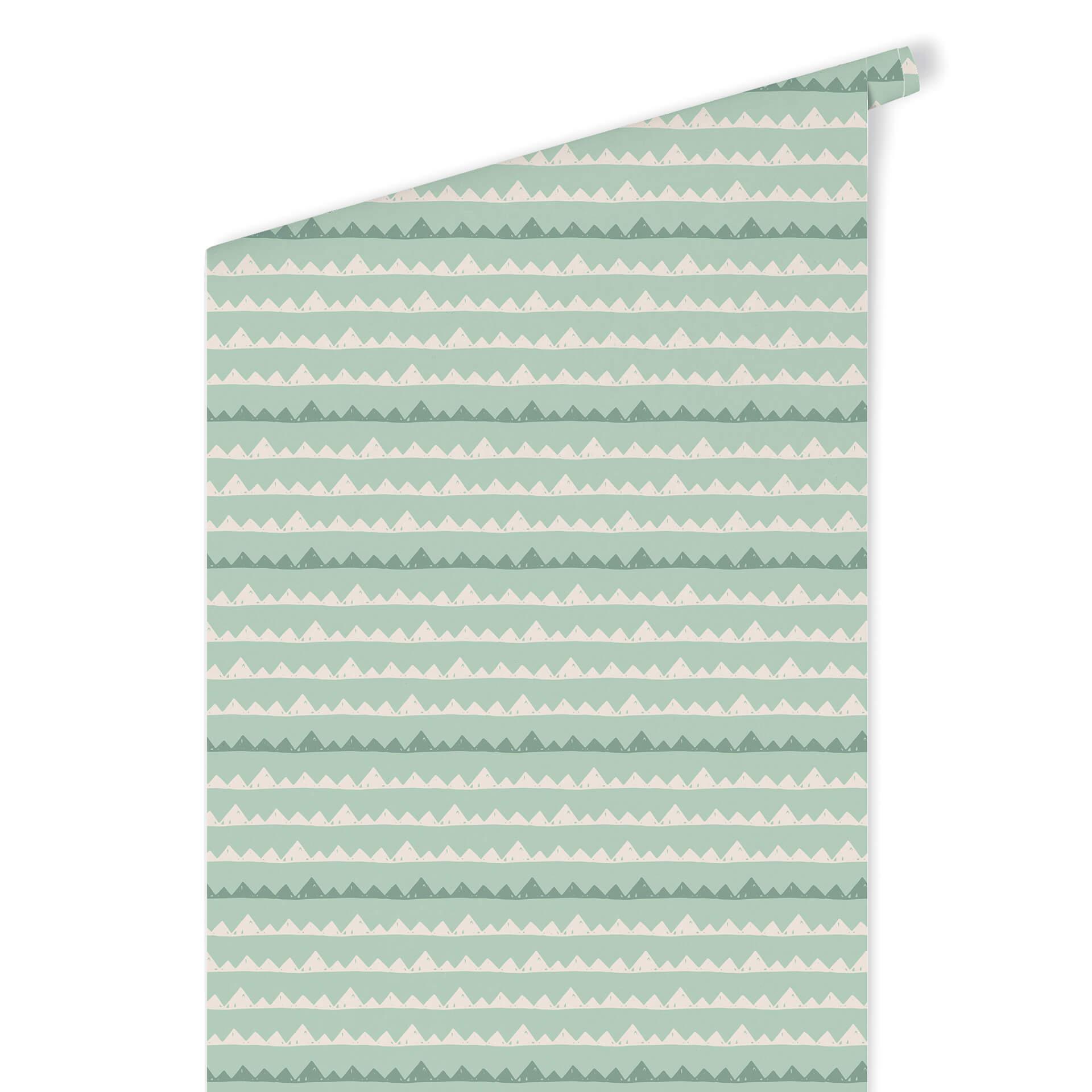 Patroonbehang Adventure - turquoise
