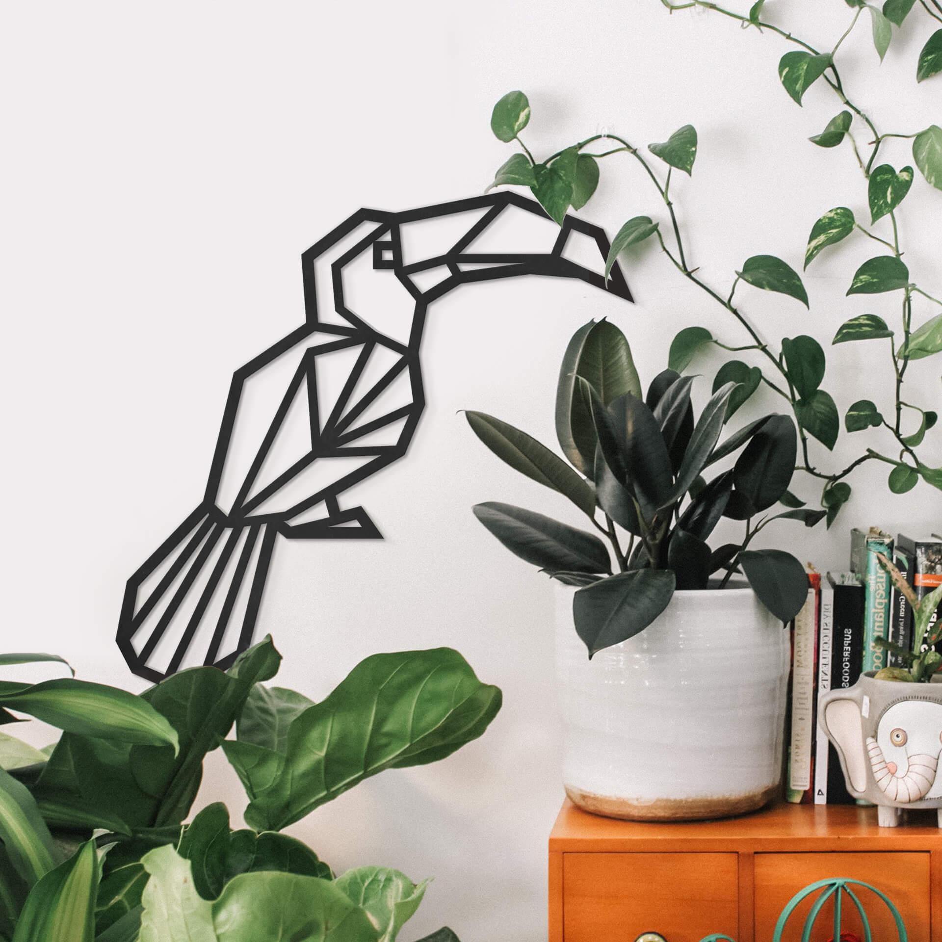 MDF3 - Decoración en madera de tucán de origami