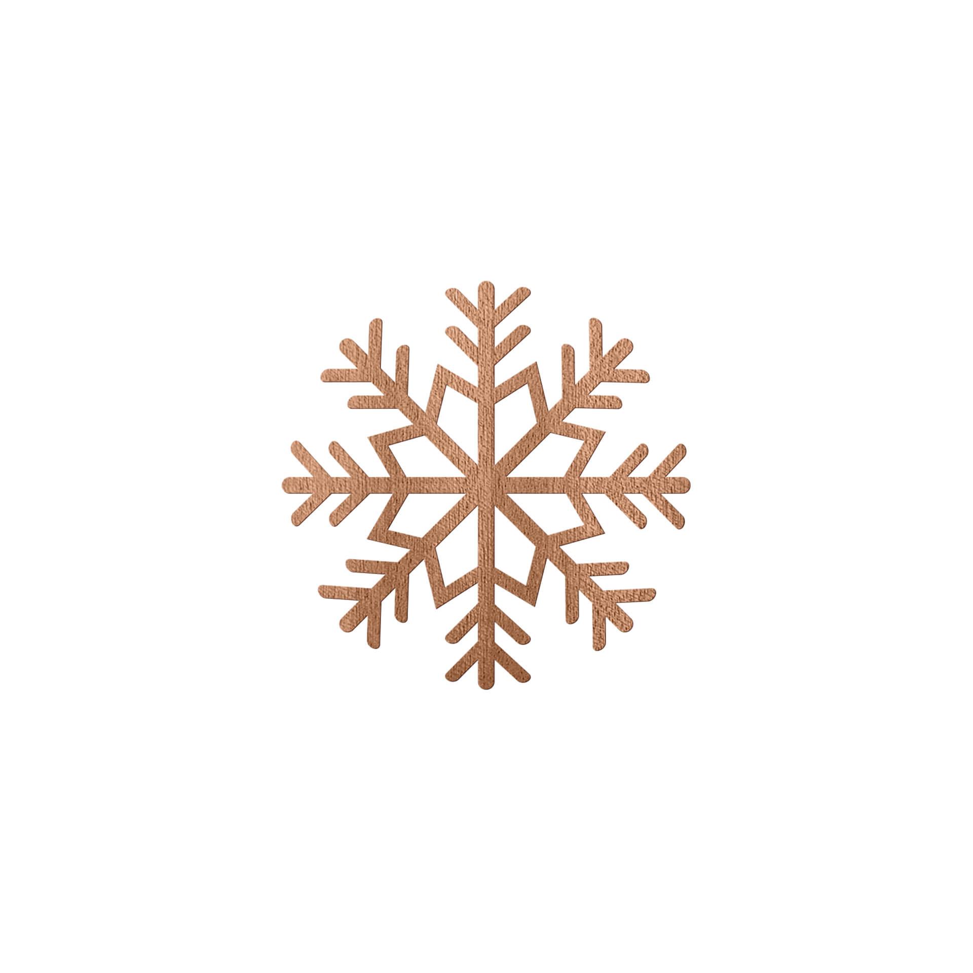 Decoración en madera copo de nieve - madera de caoba