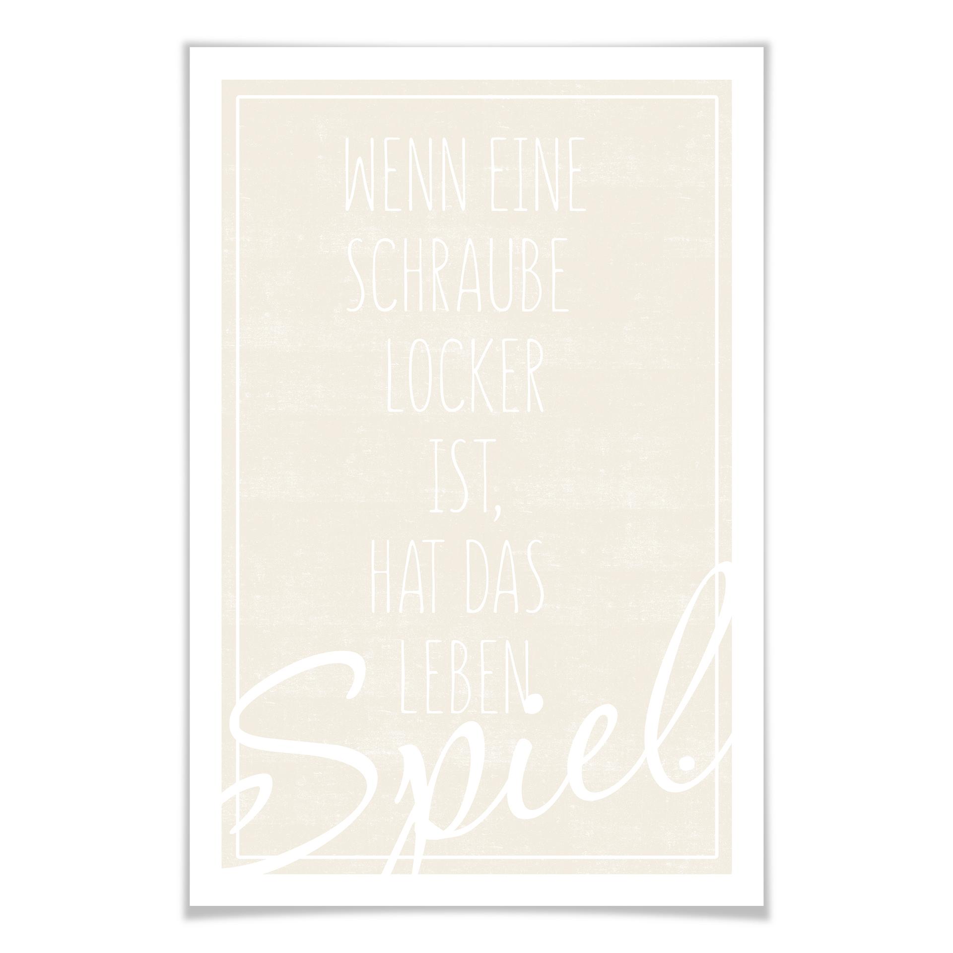 Poster Wenn eine Schraube locker ist...