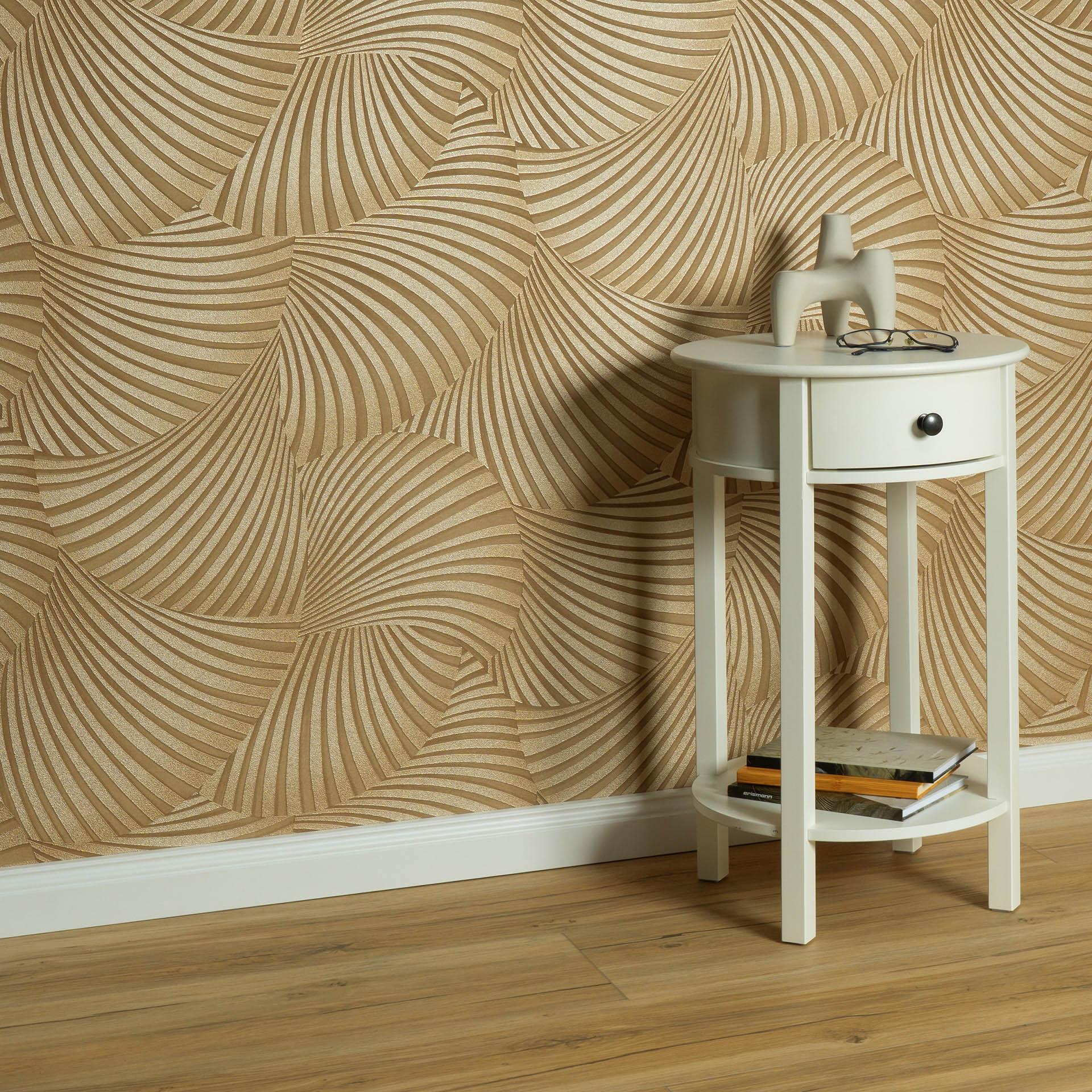 Guido Maria Kretschmer grafisk tapet Twill Fashion for Walls 5 gold