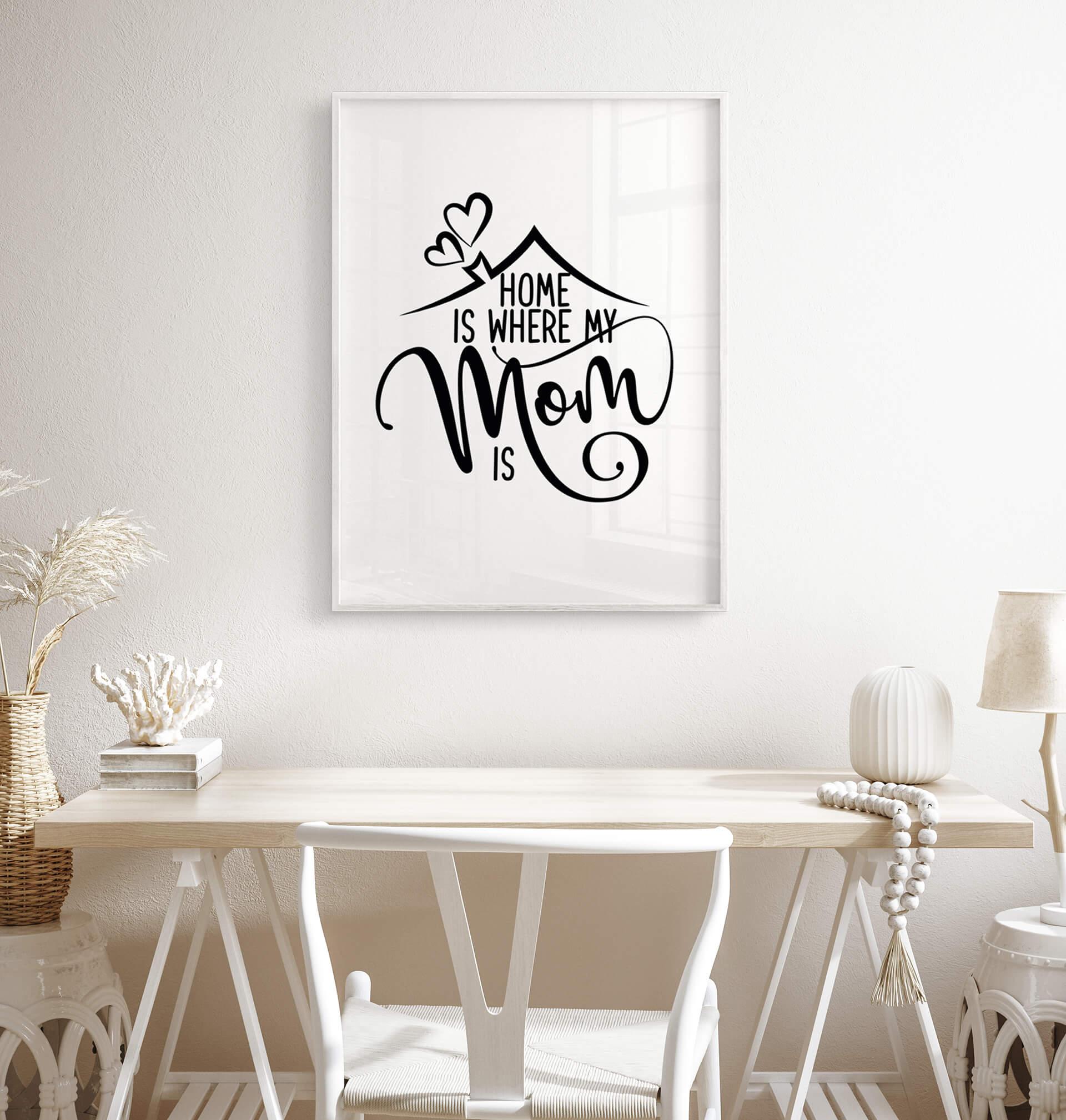 Poster Home is where my mom is