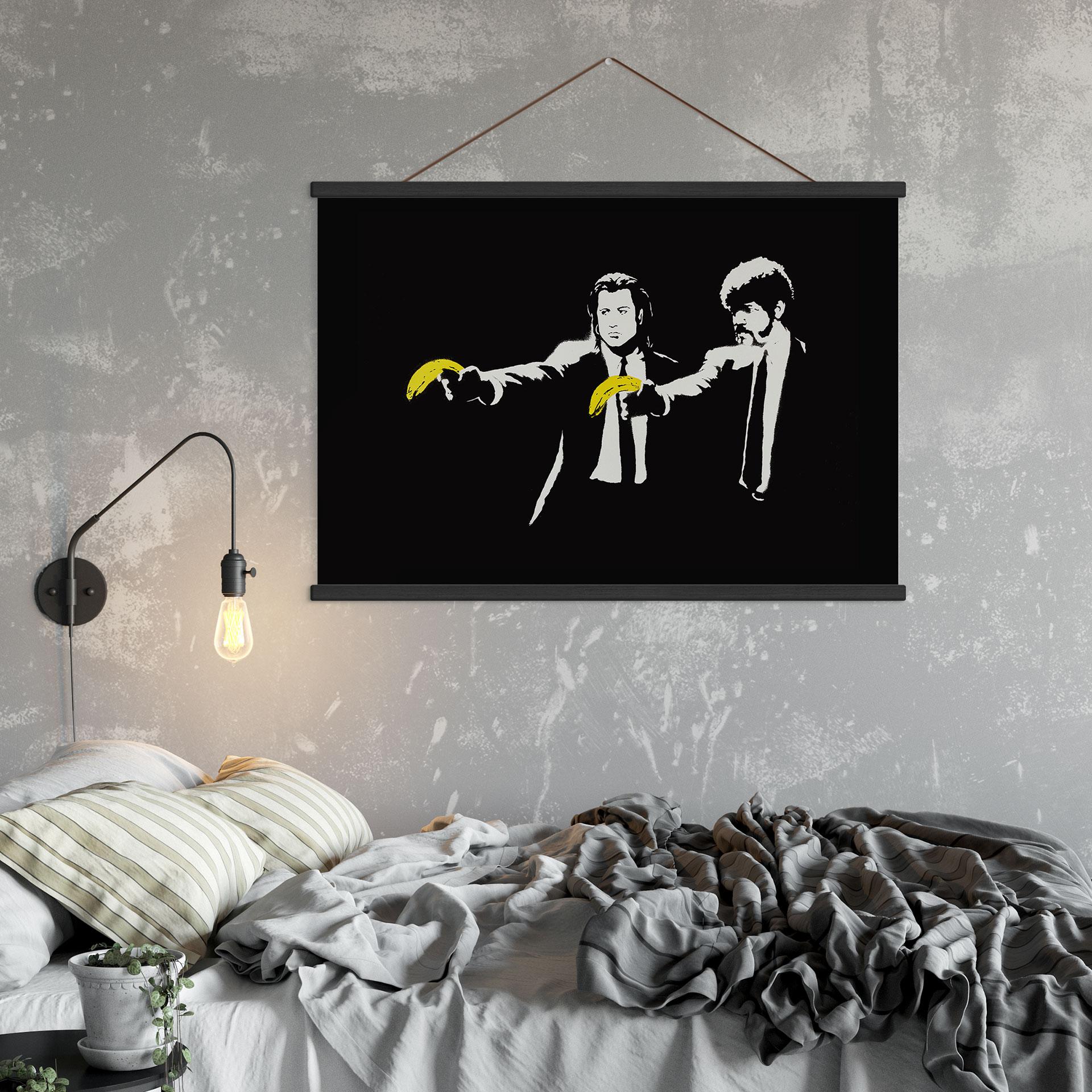 Obraz tkaniny - Pulp Fiction - Banksy