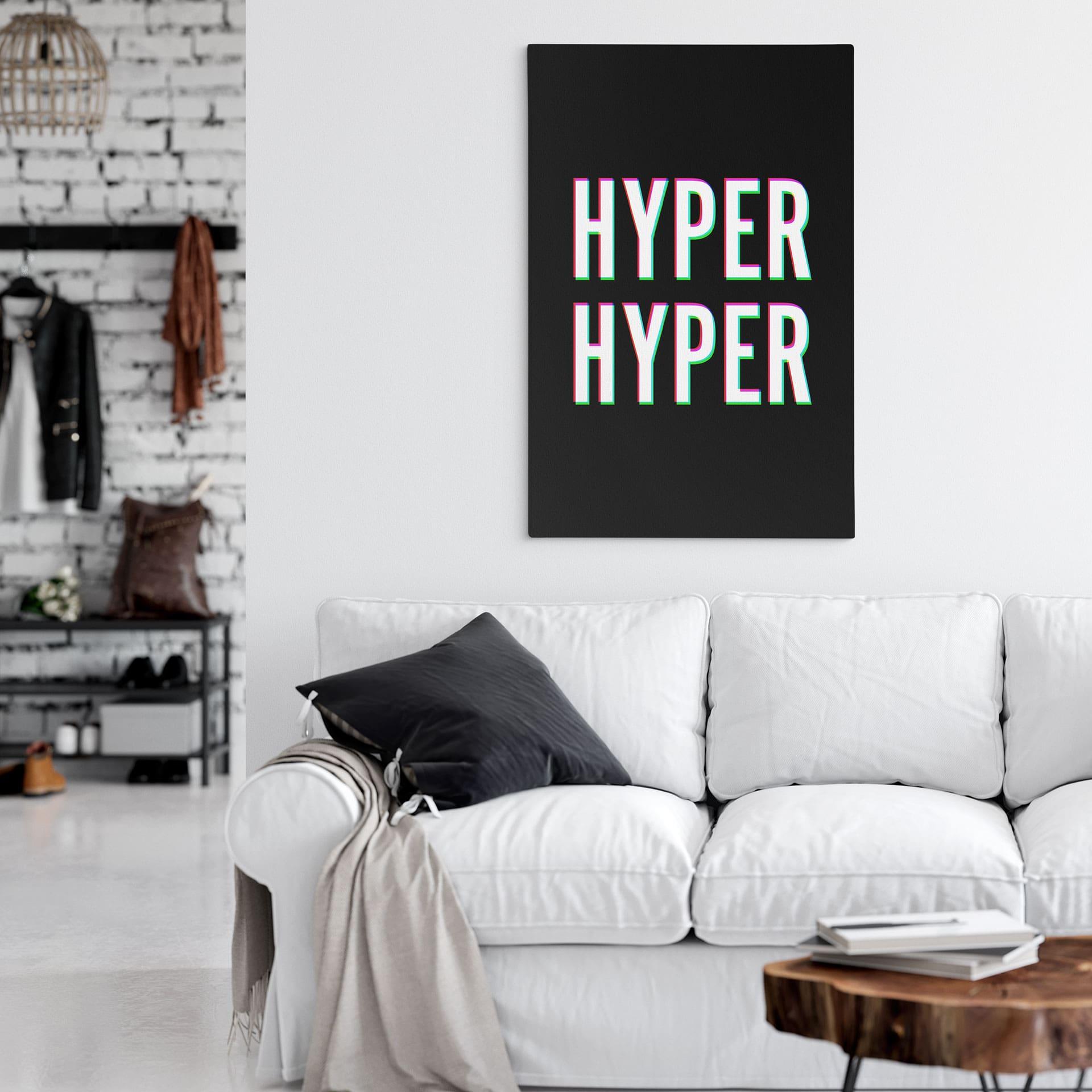 Lærredsprint - Hyper Hyper - Glitch Effect