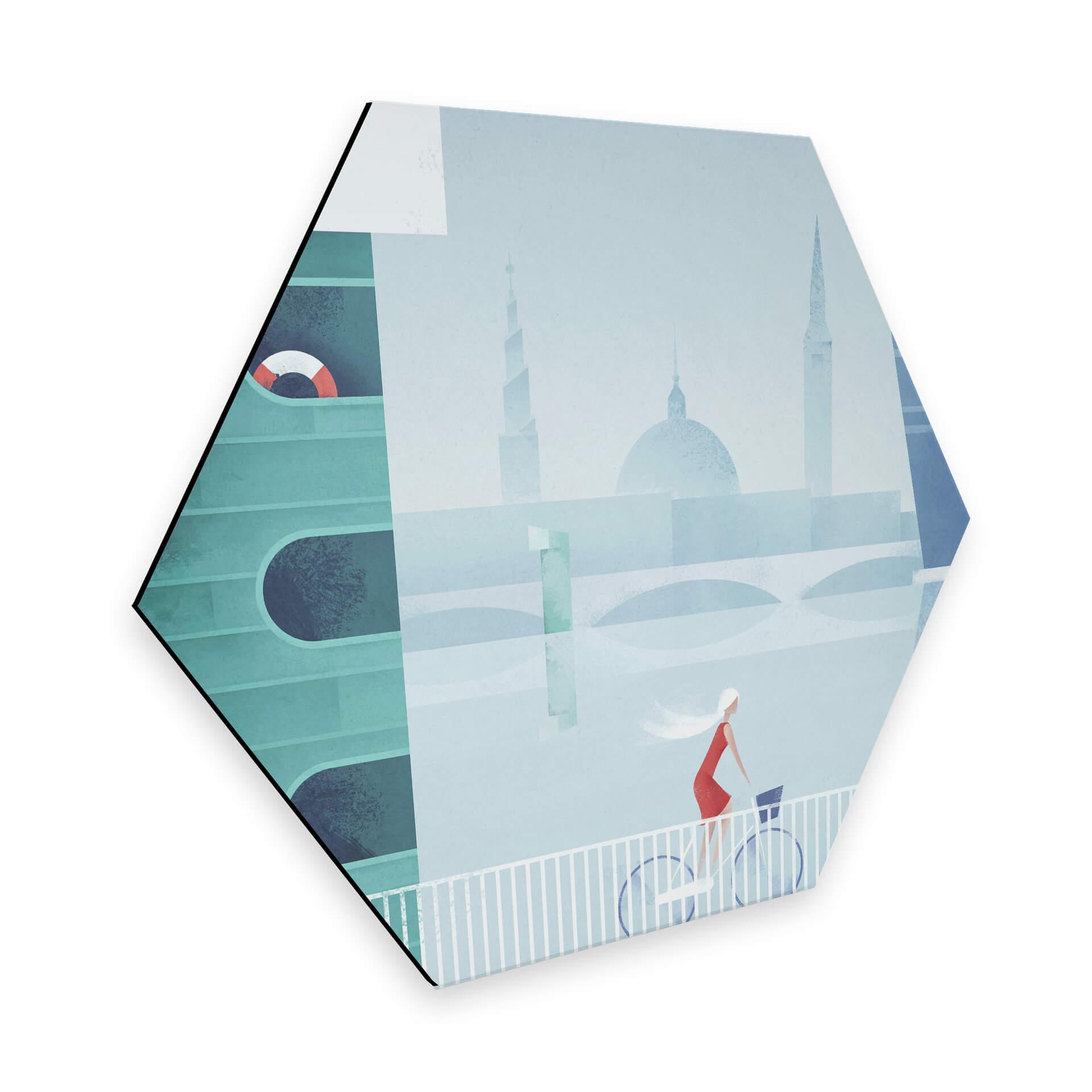 Hexagon - Alu-Dibond - Rivers - Copenhagen