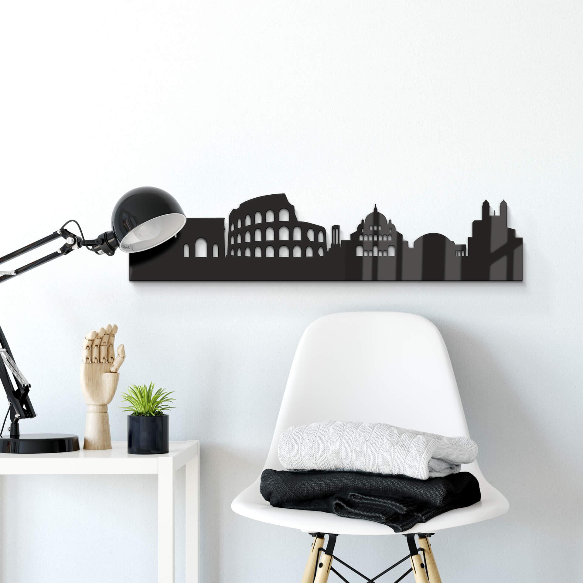 Decoración acrílica skyline Roma
