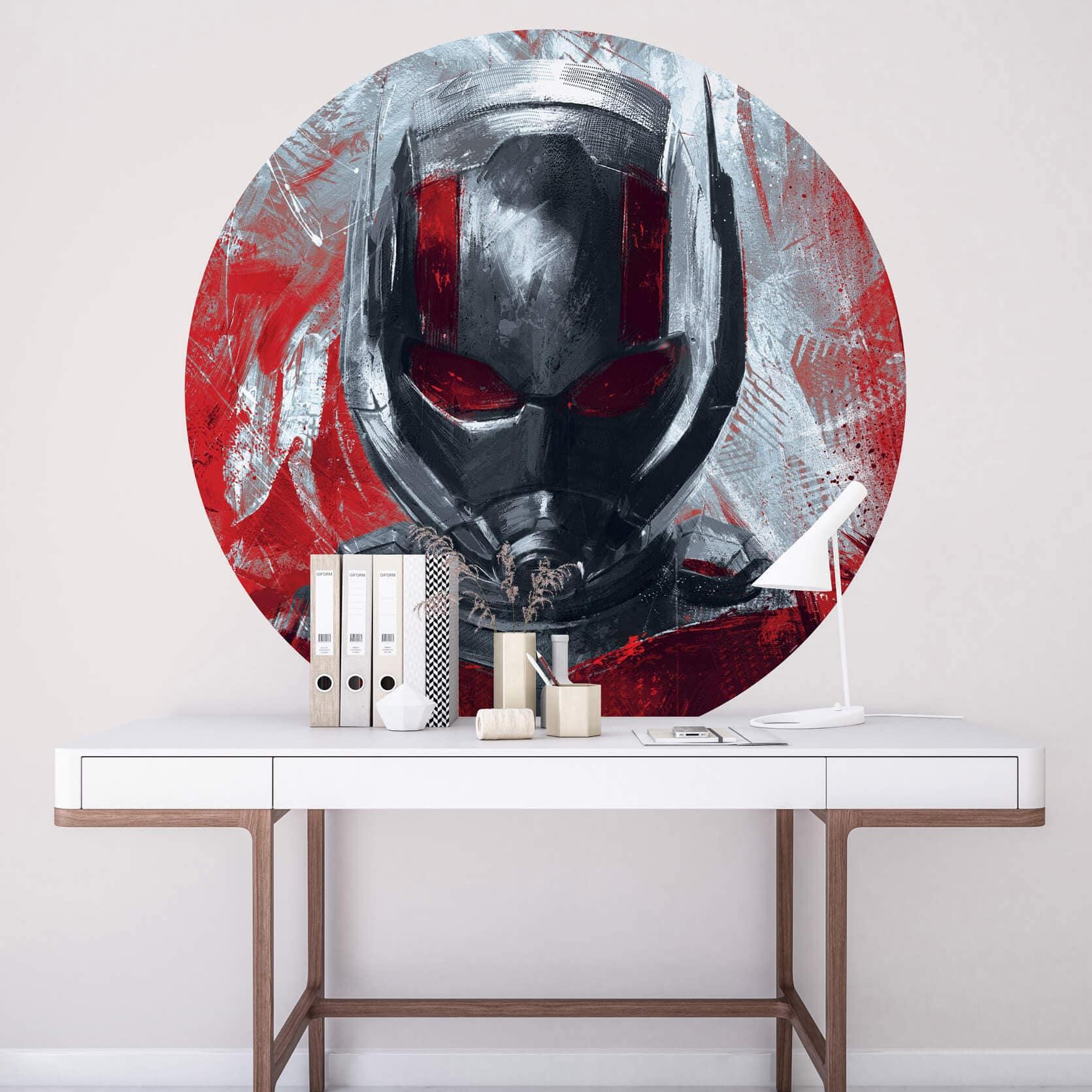 Zelfklevend Vliesbehang - Avengers Painting Ant-Man - 125 x 125 cm
