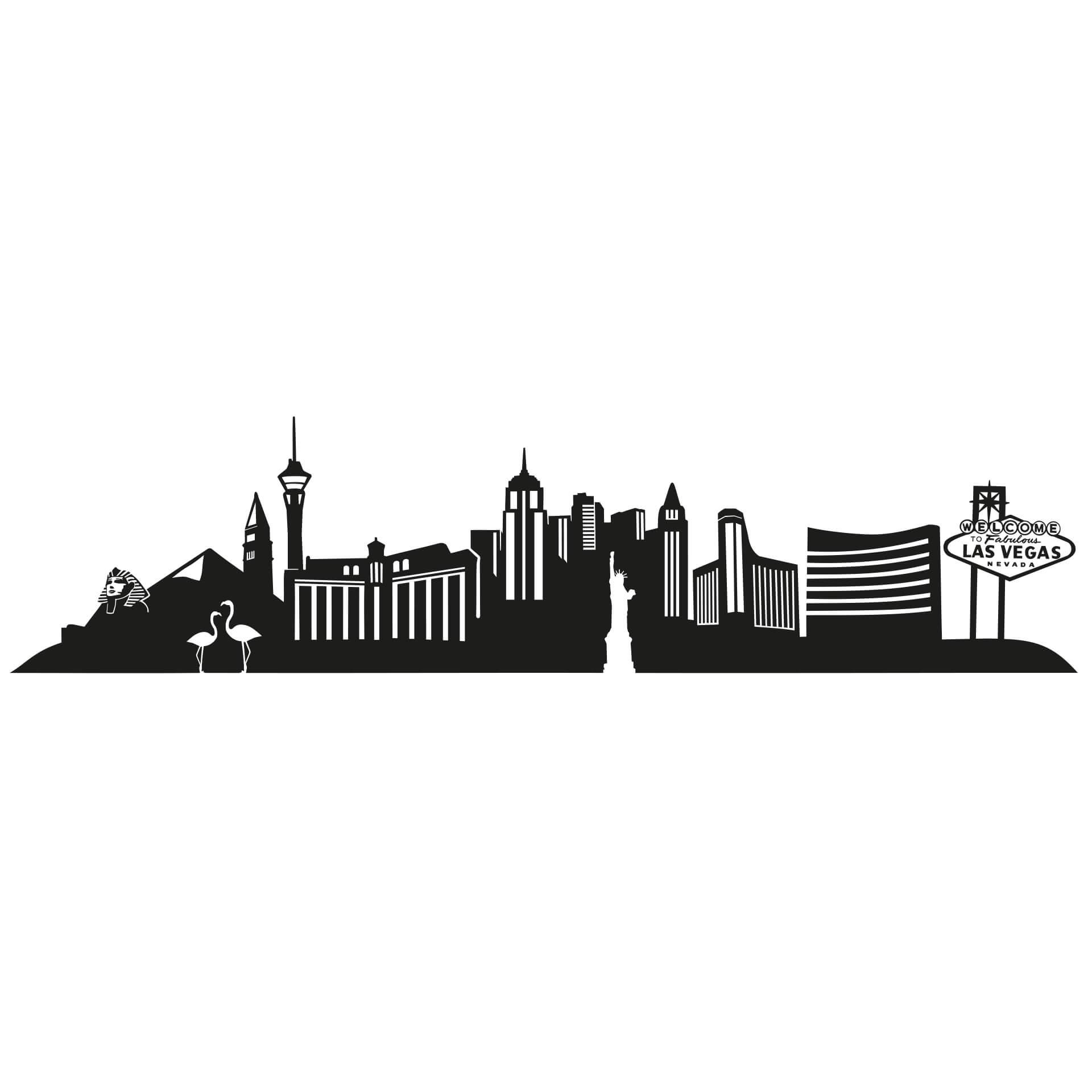 Wandtattoo Las Vegas Skyline