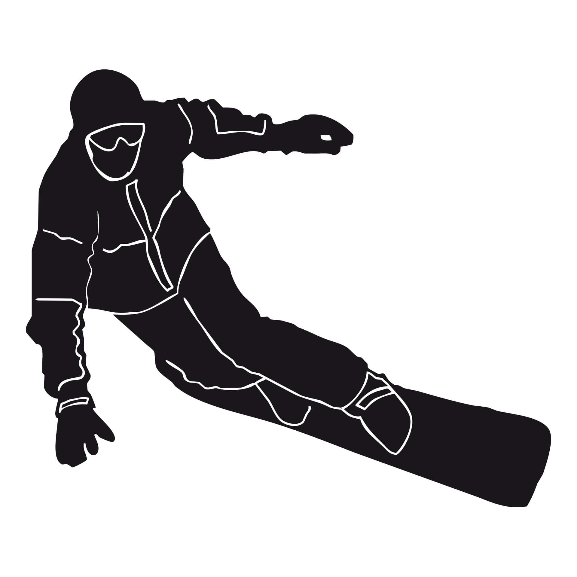 Wandtattoo Snowboarder 03