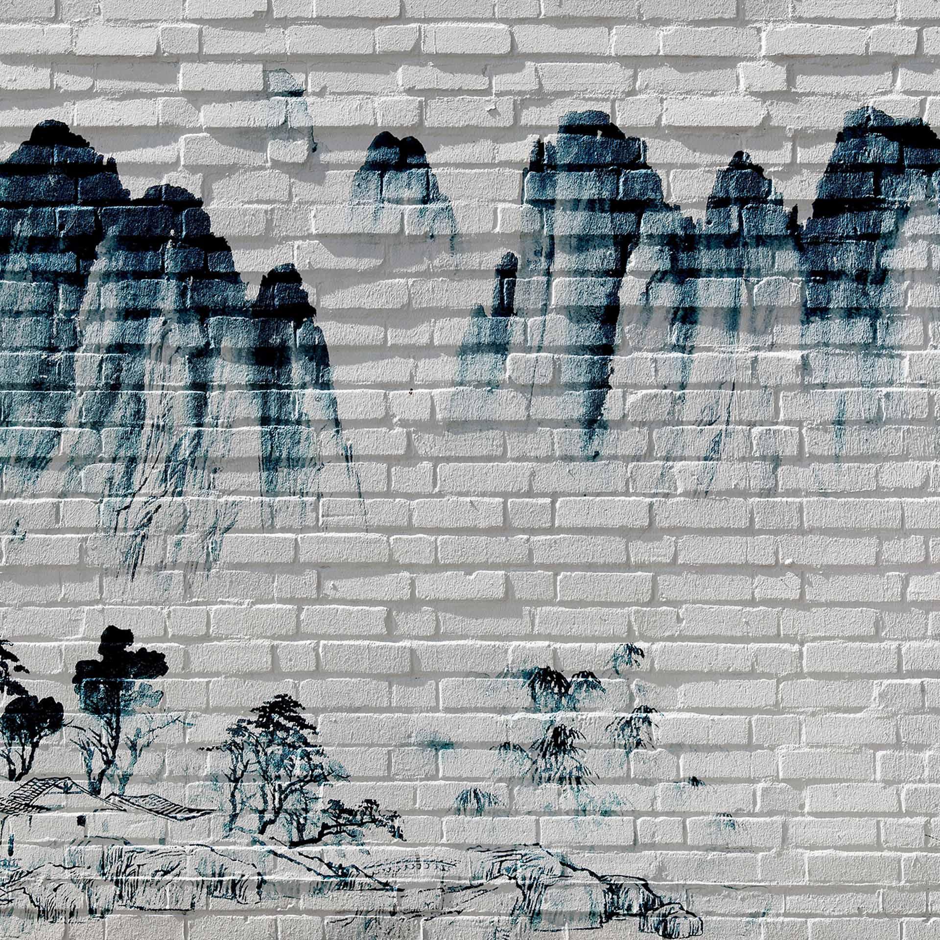 Stone MountainWall behangpapier in grijs wit - vliesbehang Designwalls 2 - 2,55 x 3,5 m