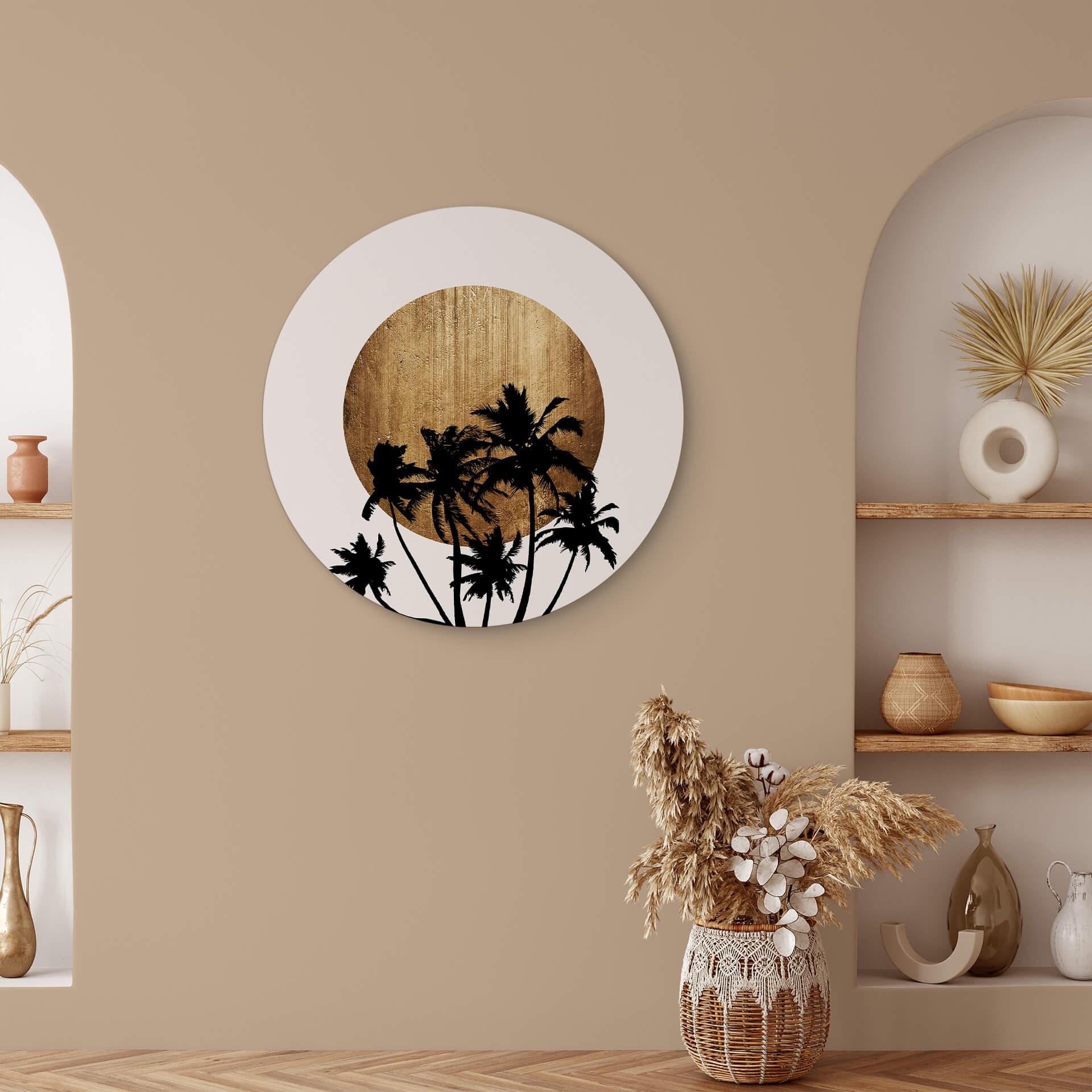 Alu-Dibond Kubistika - Miami Beach - Rund