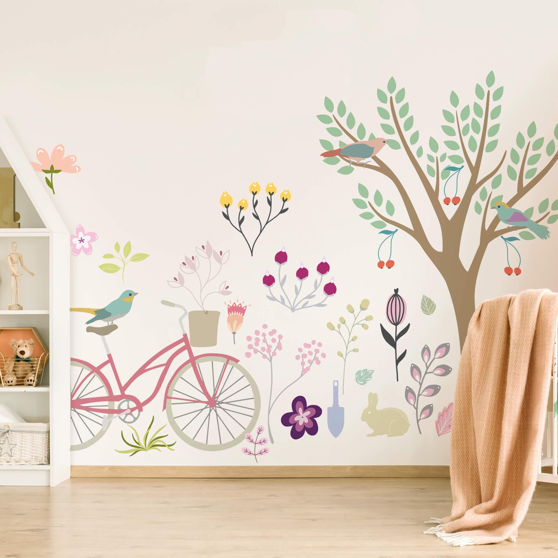 Muursticker Set Gezellig Tuinieren