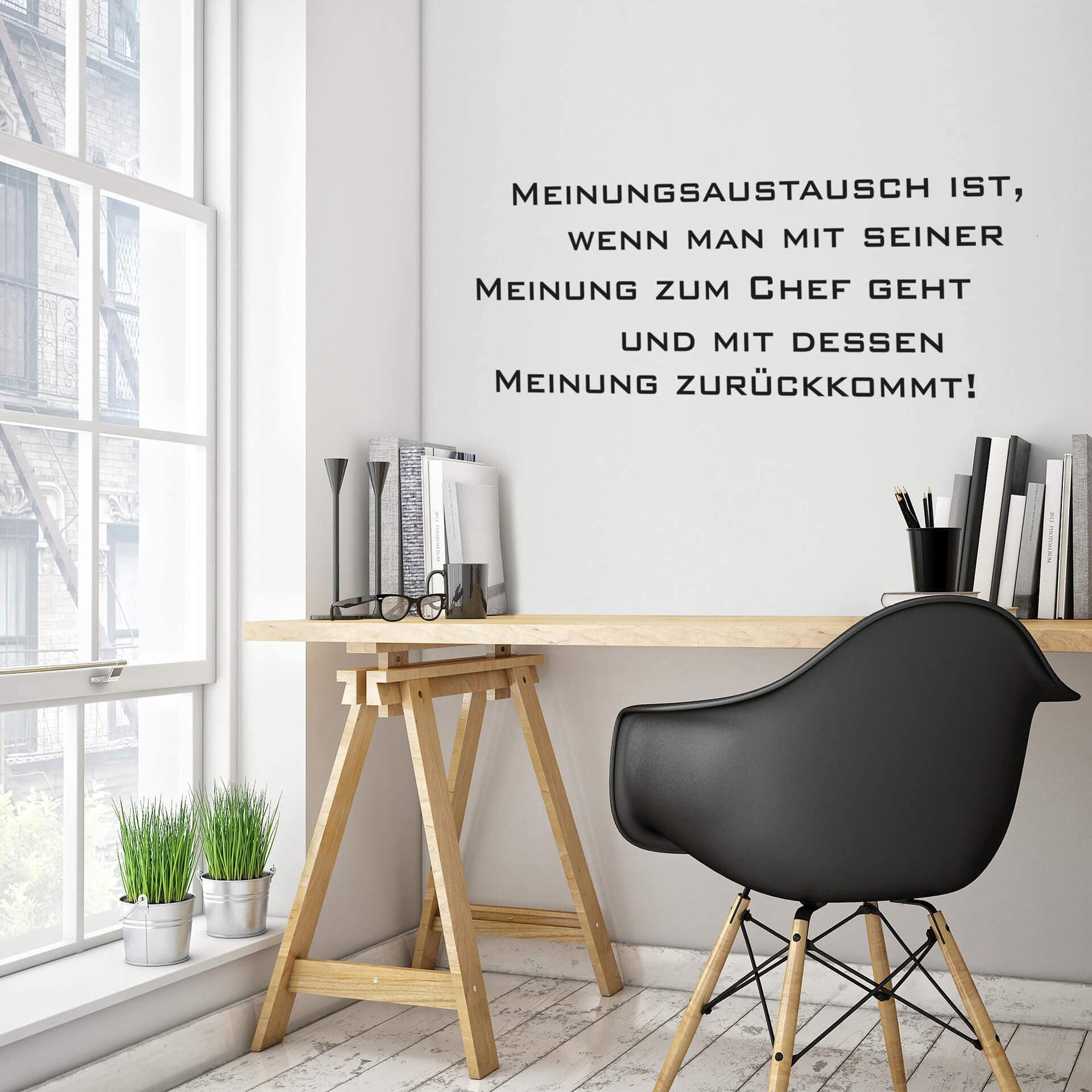 Wandtattoo Meinungsaustausch