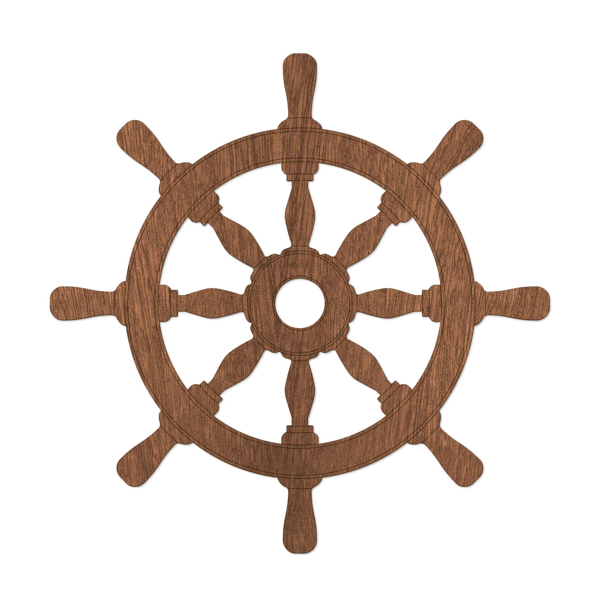 Decoro in legno -Timone