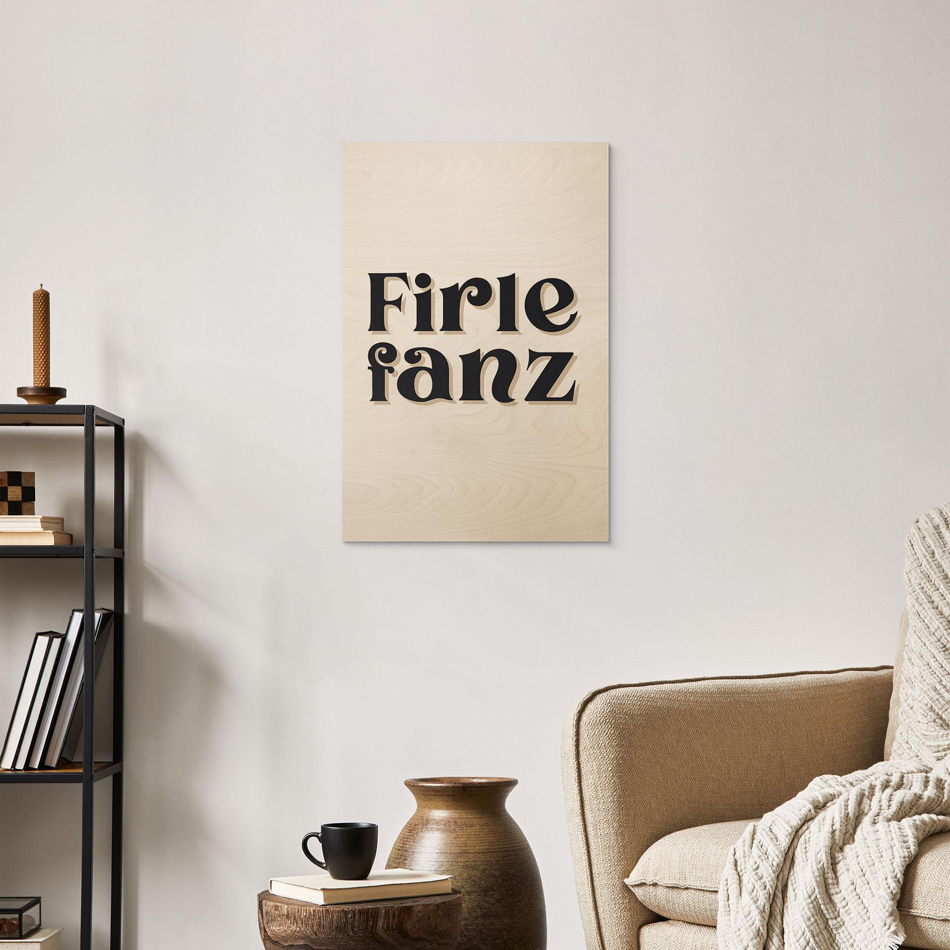 Holzbild Firlefanz