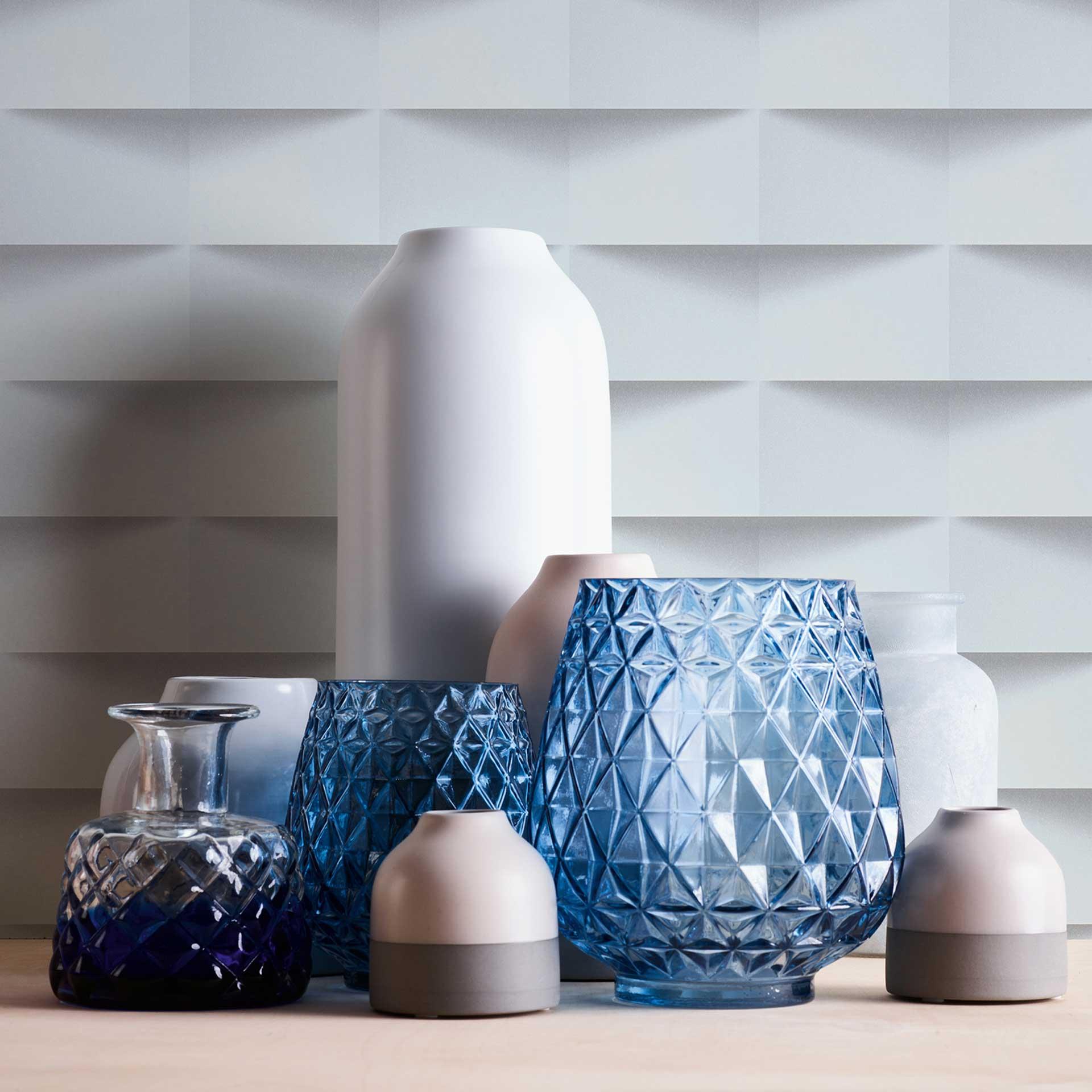 Selvklæbende tapet- og møbelfolie - moderne, 3D-effekt - hvid - rulle 840x53 cm