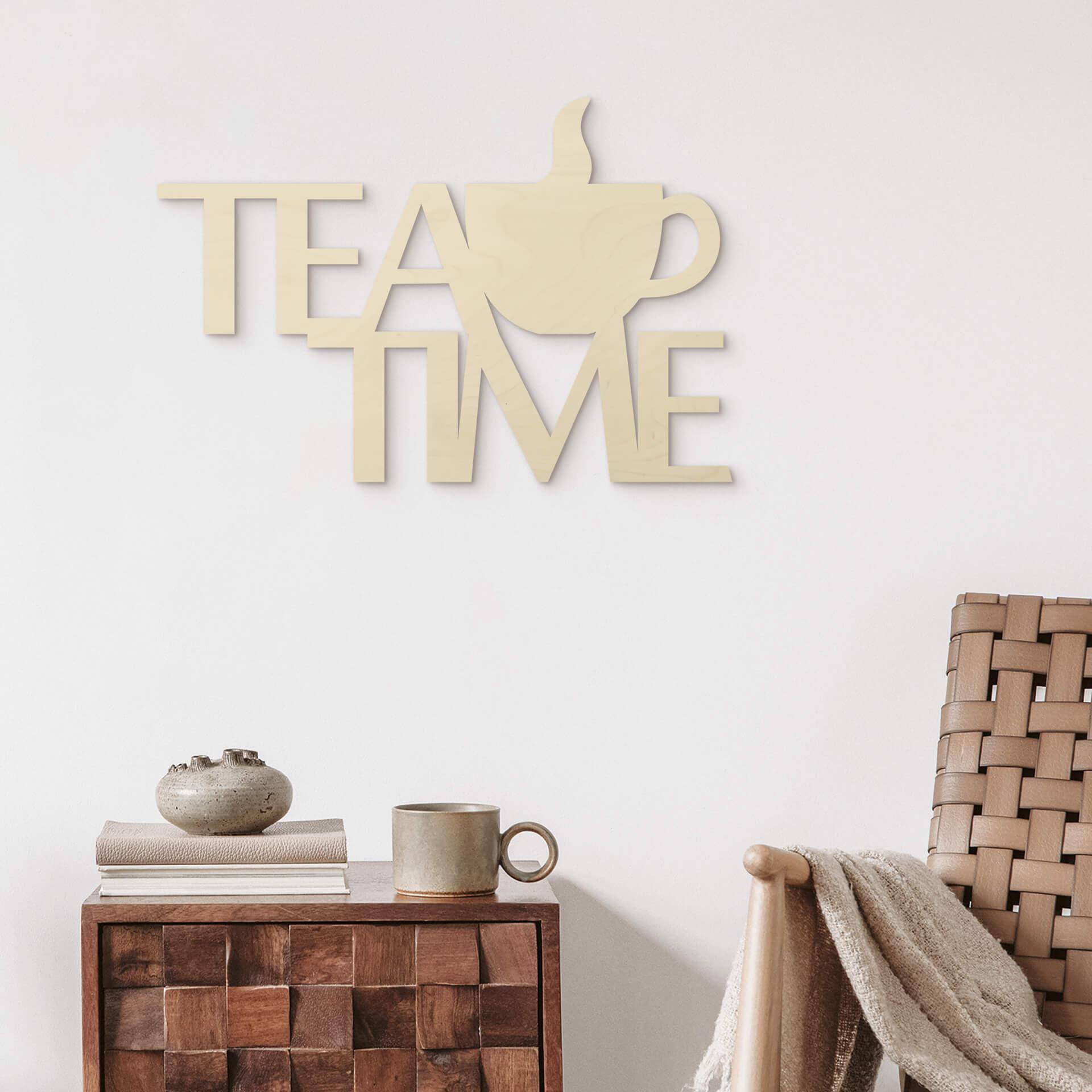 Scritta in legno - Tea Time