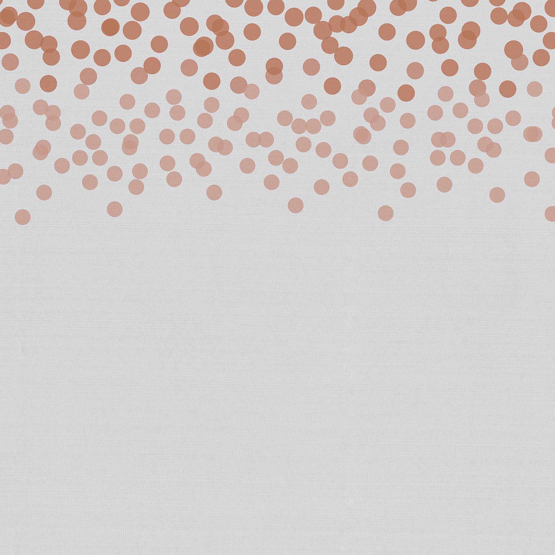 FallingDots2 design behang in grijs rood - vliesbehang Designwalls 2 - 2,55 x 3,5 m