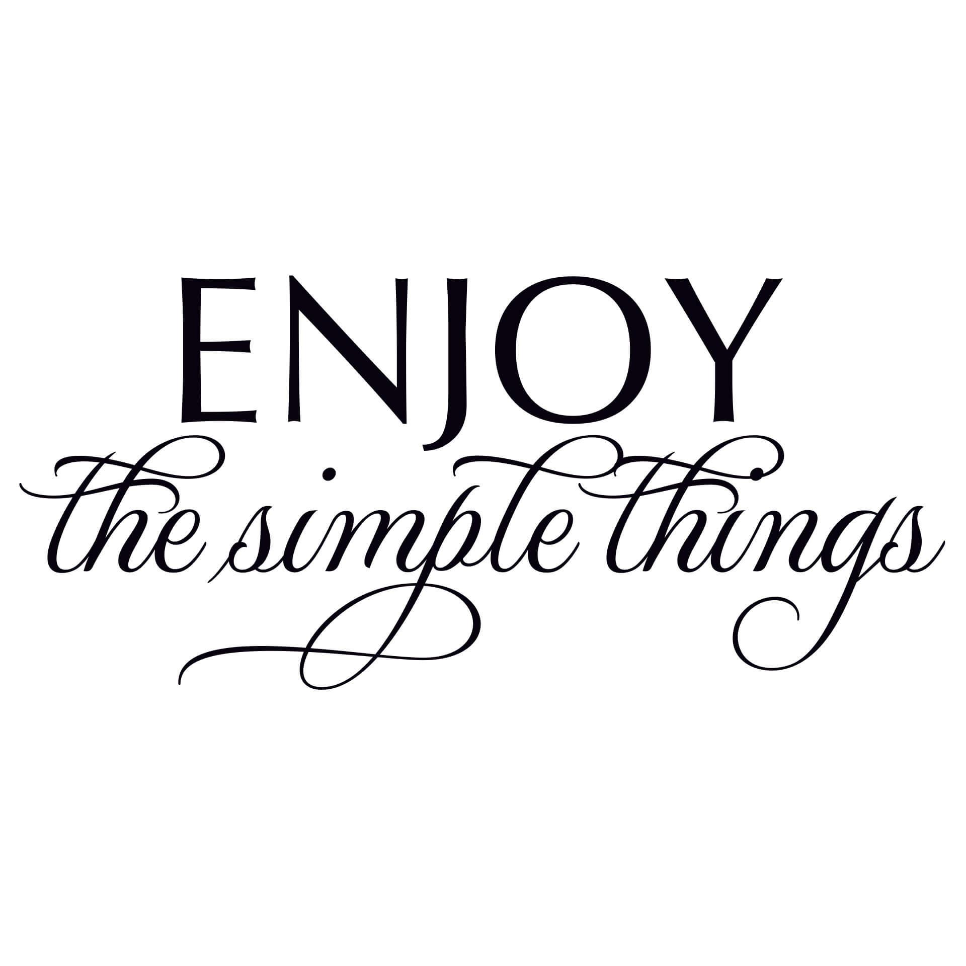 Adesivo murale - Enjoy the simple things