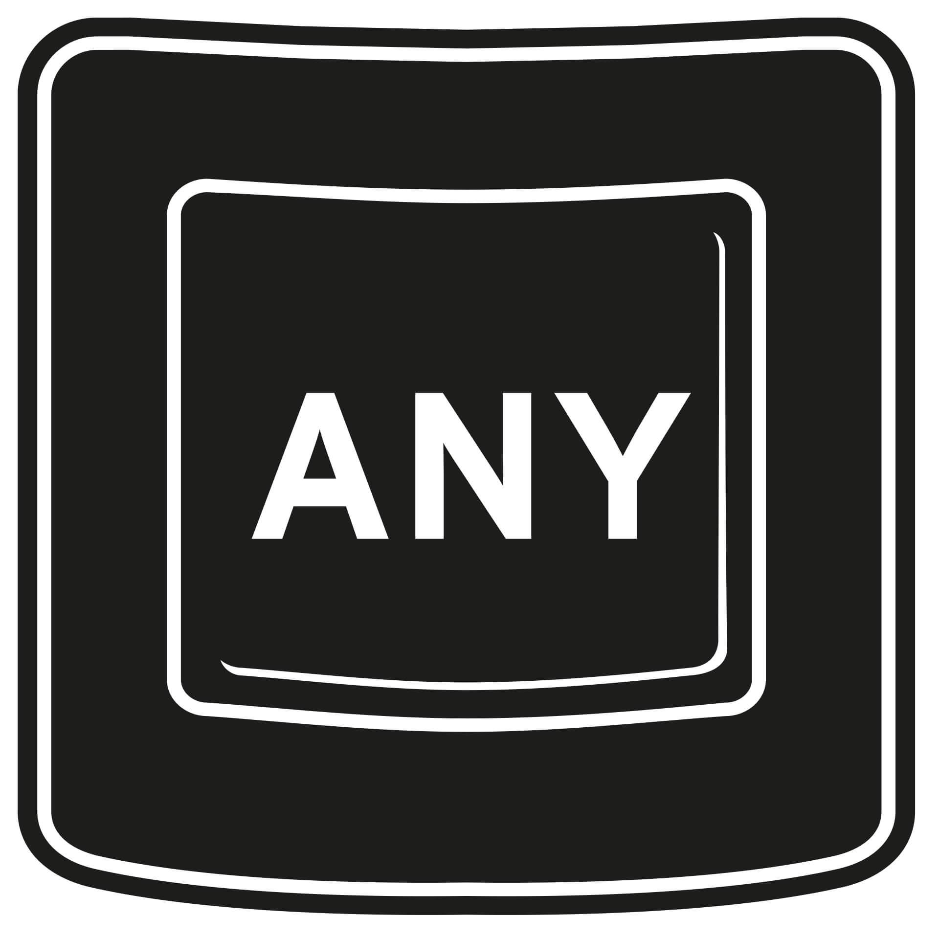 Wandtattoo Any Key