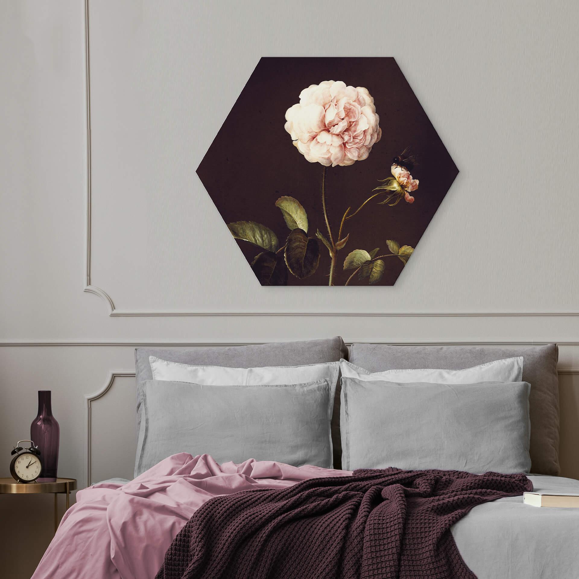 Hexagon Dibond Dietzsch - Roos met Hommel