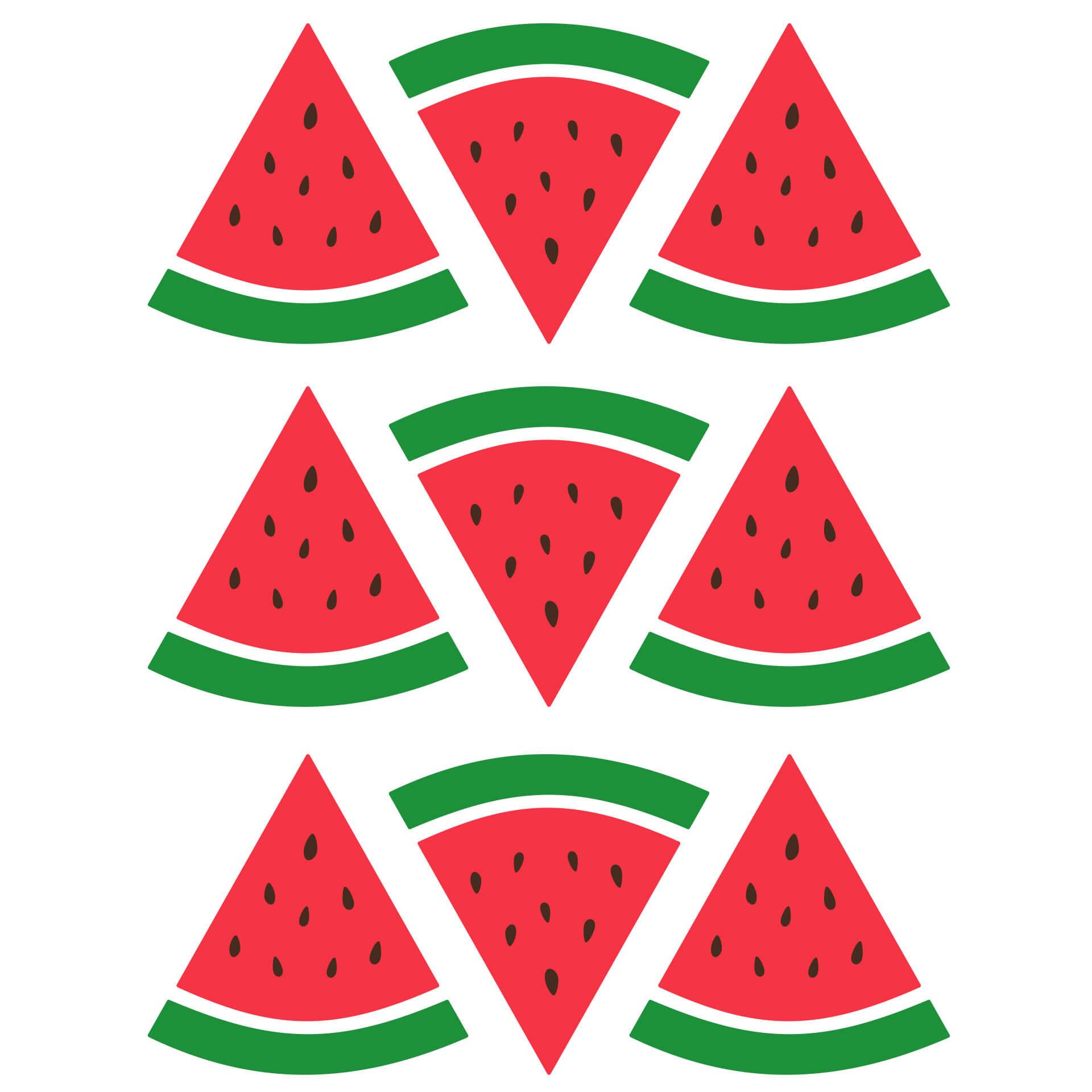 Muursticker set meloenen