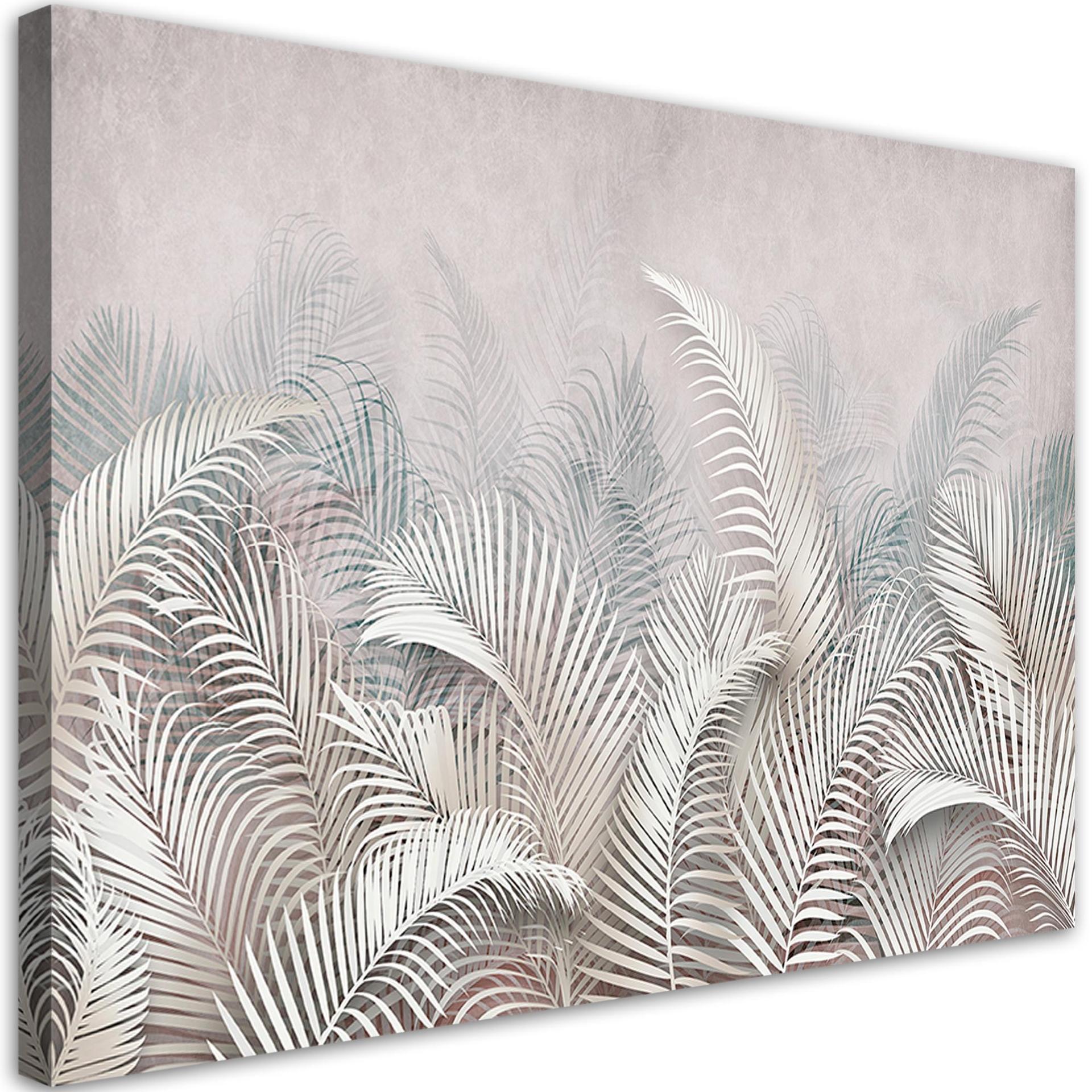 Canvasbillede, 3D palmeblade