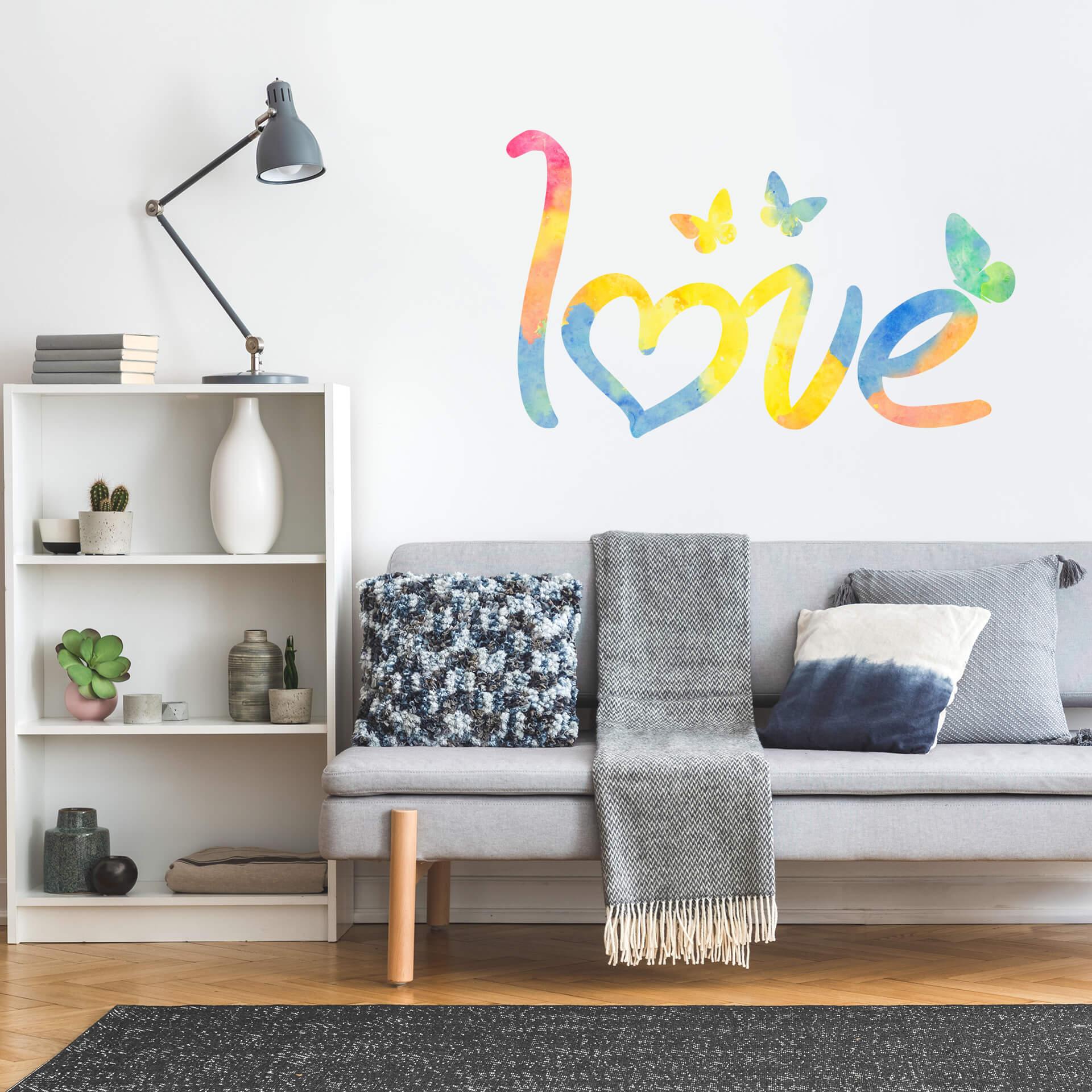 Wallsticker - Aquarell love