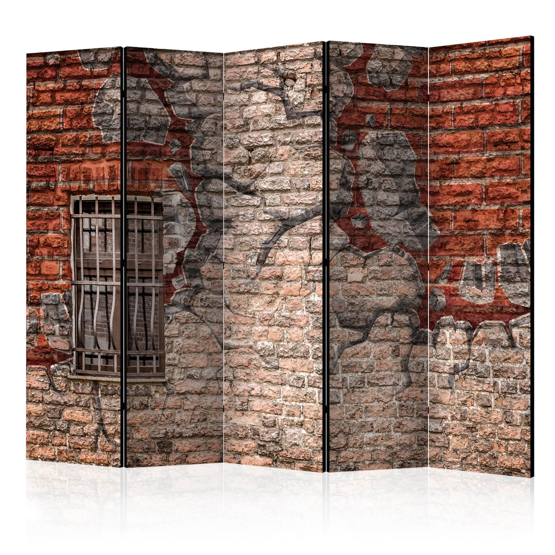 Schermo divisorio - Rompere il muro, 3 pezzi
