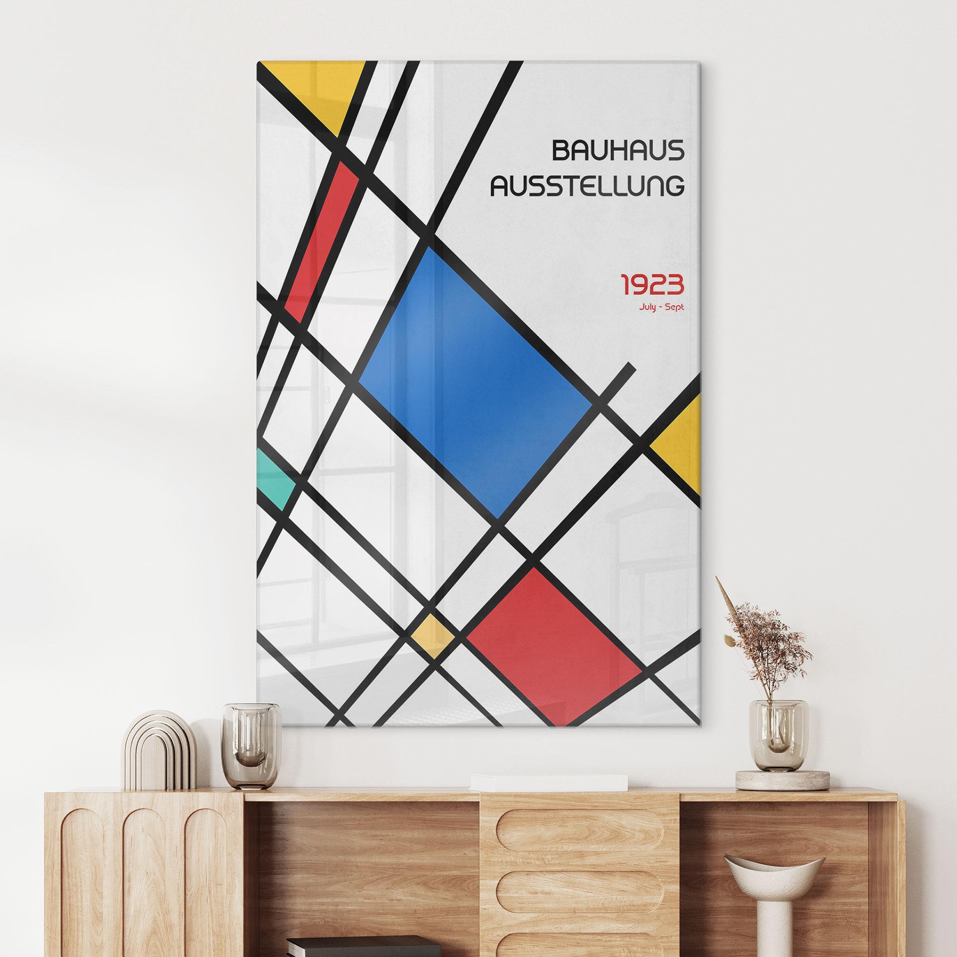 Glasbillede - Retro Bauhaus udstilling 1923 - Retrodrome