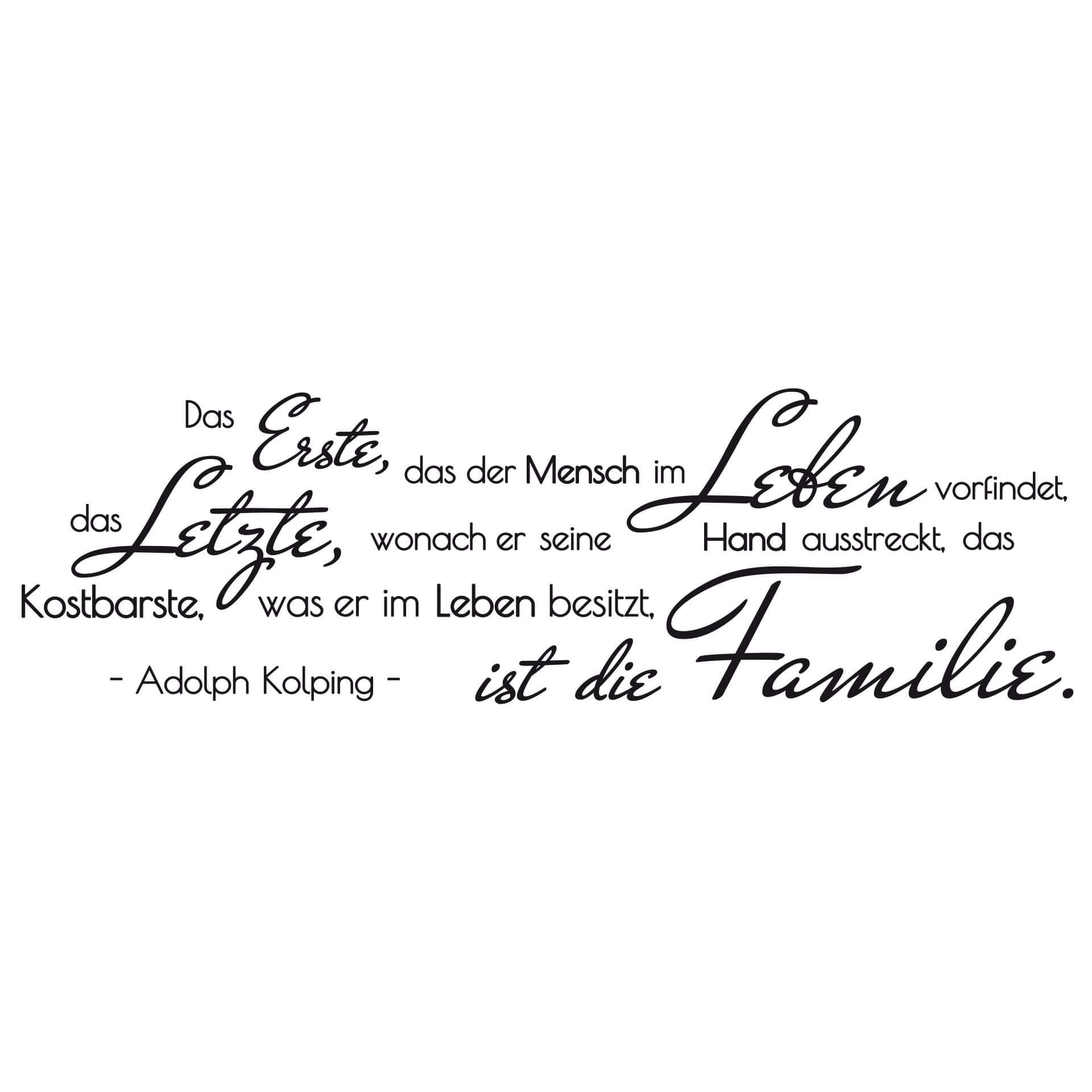 Wandtattoo Das Erste, das der Mensch...