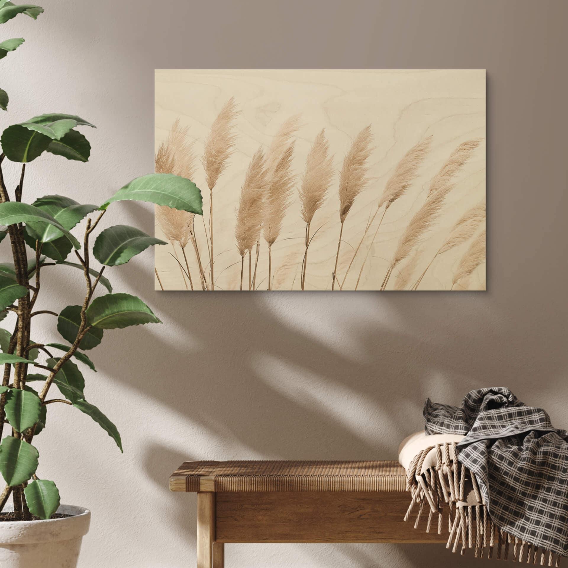 Plakat drewniany Sisi & Seb - Pampas