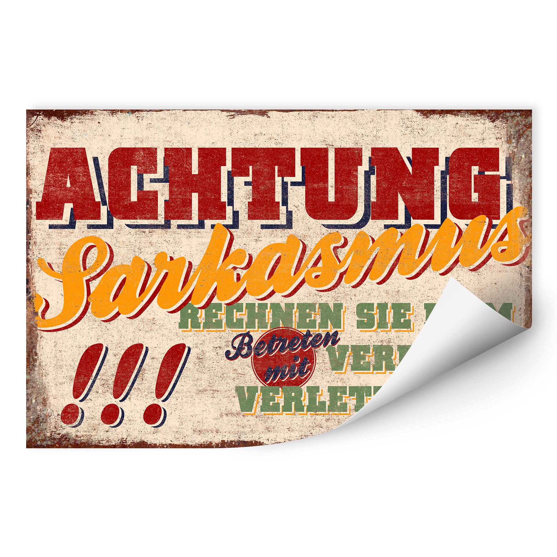 Wallprint W - Achtung Sarkasmus