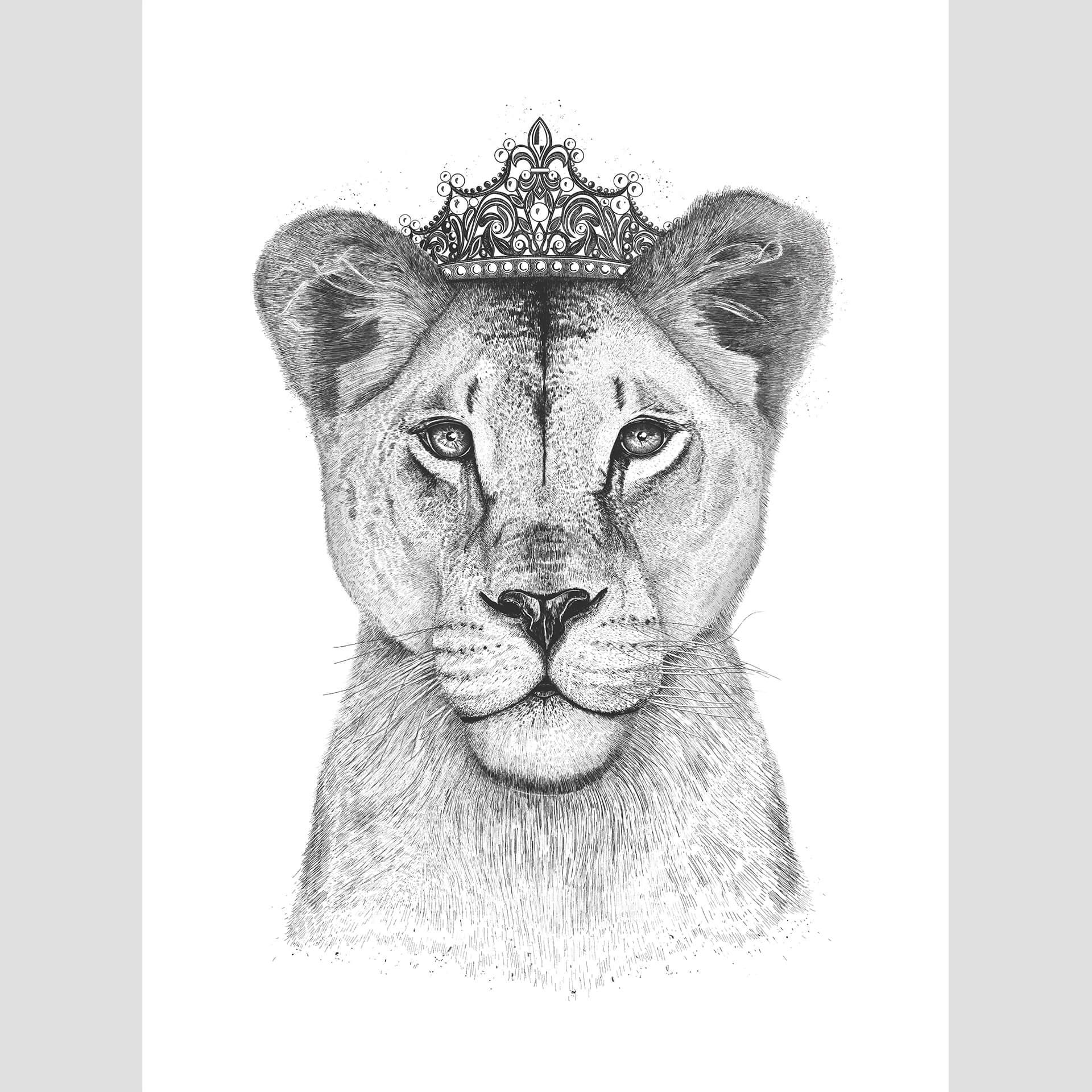Fototapete Korenkova - The Lioness Queen