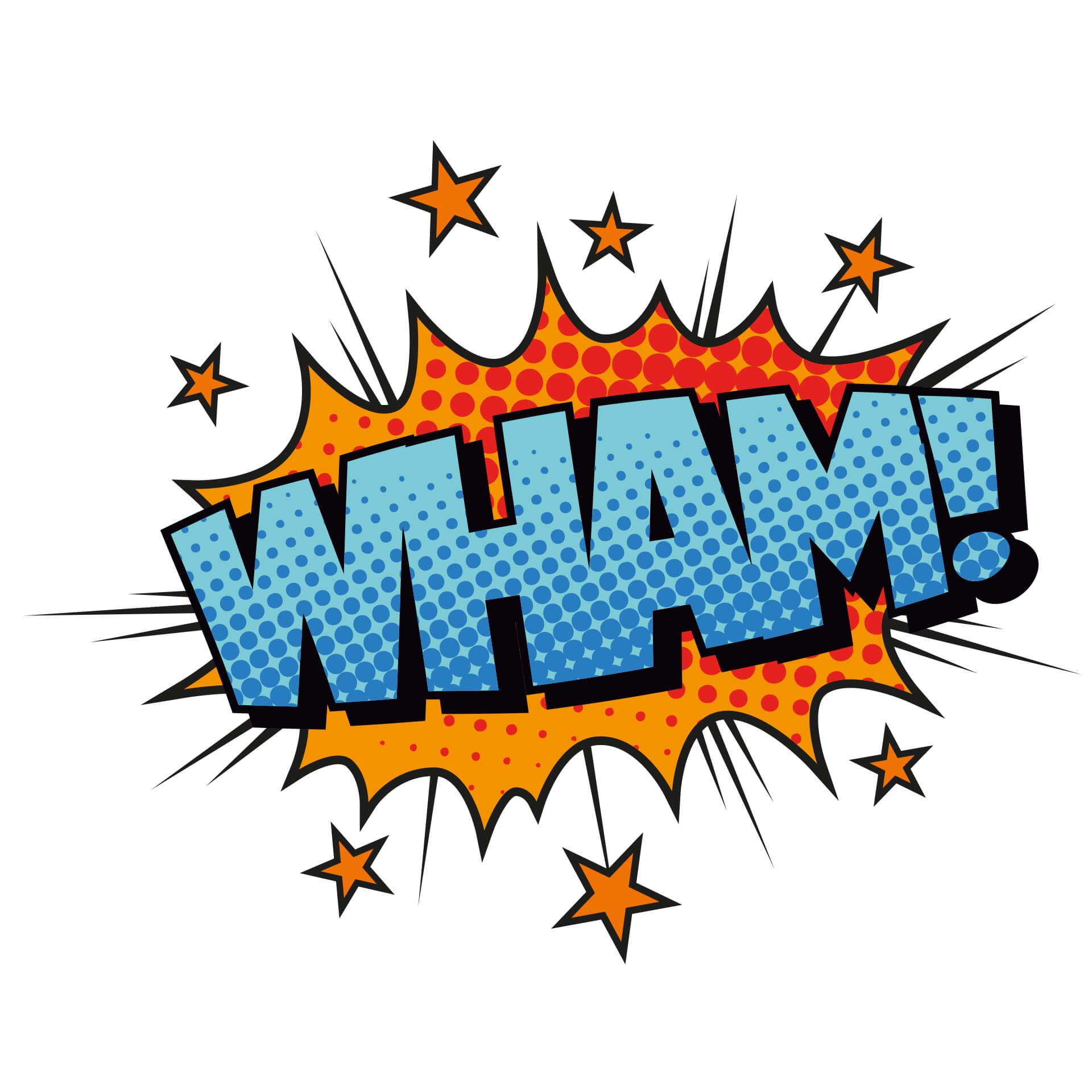 Wallsticker -  Comic Soundeffect - Wham!