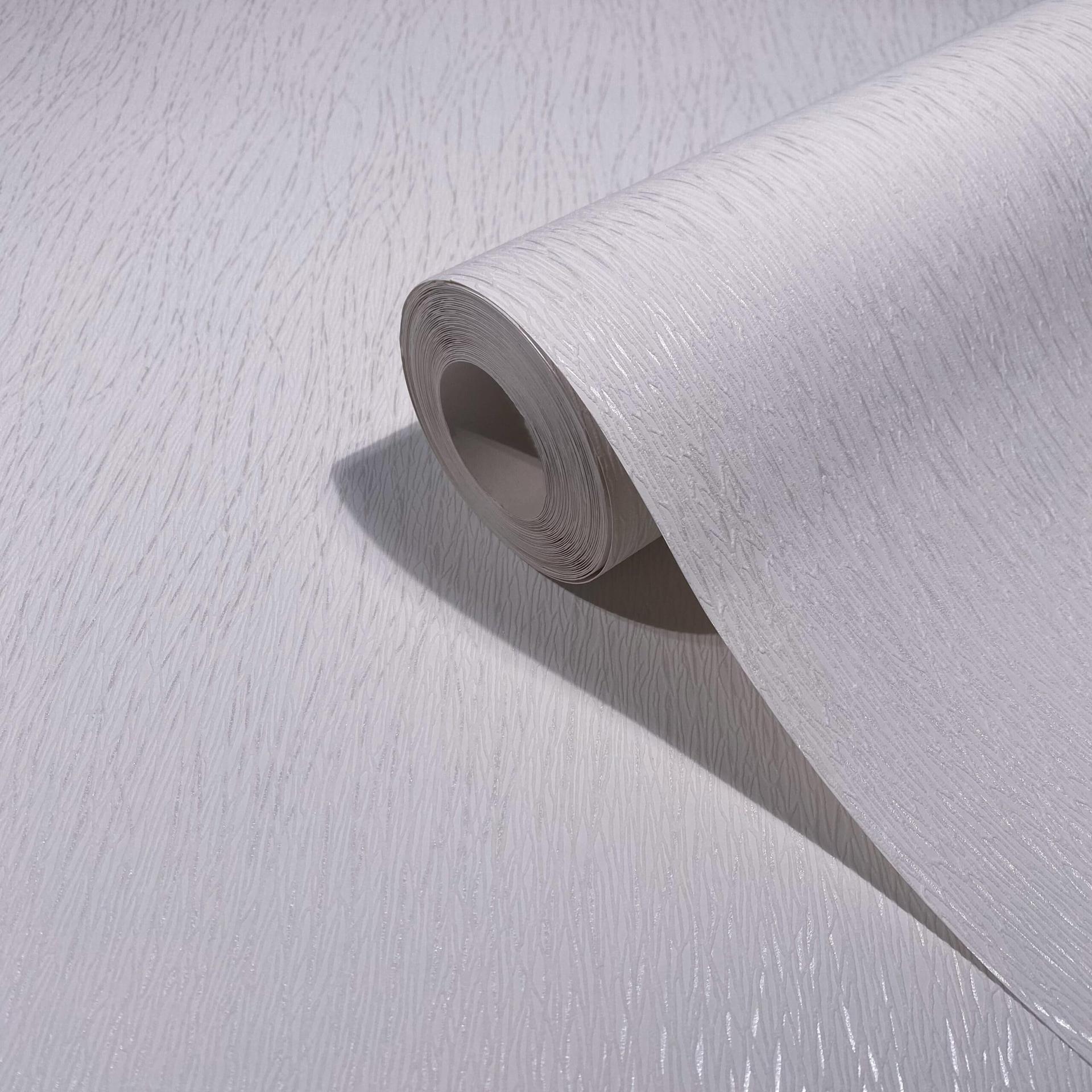 Papiertapete Struktur Modern in Weiß