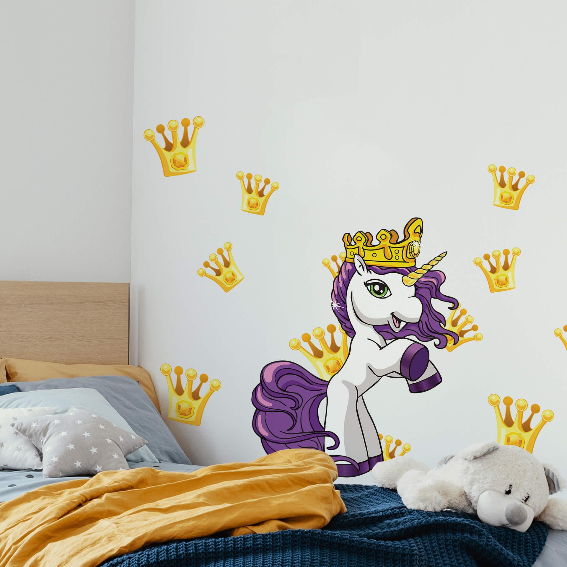 Wallsticker Filly Unicorn Party Bianca
